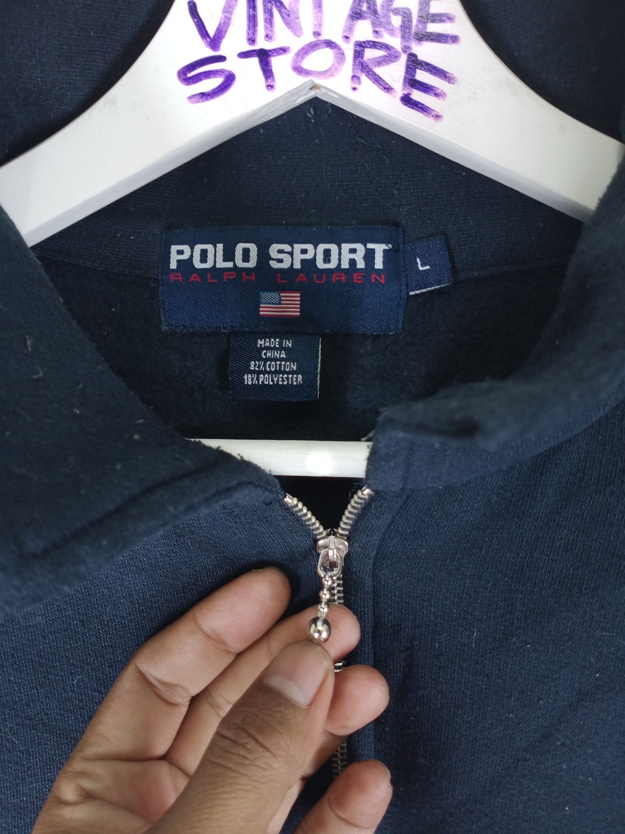 Polo Ralph Lauren Vintage Polo Sport Ocean Challenge Quarter Zip Size US XL / EU 56 / 4 - 3 Thumbnail