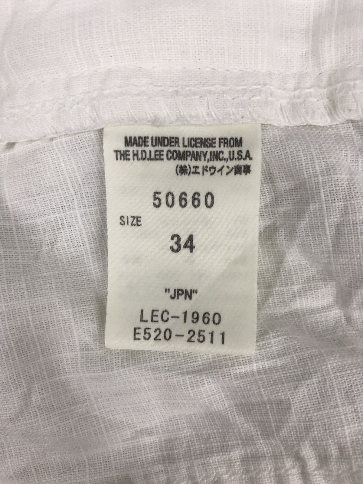 Lee 90s LEE Union Made Sanforized Short Pant Simple Design Size US 34 / EU 50 - 4 Thumbnail