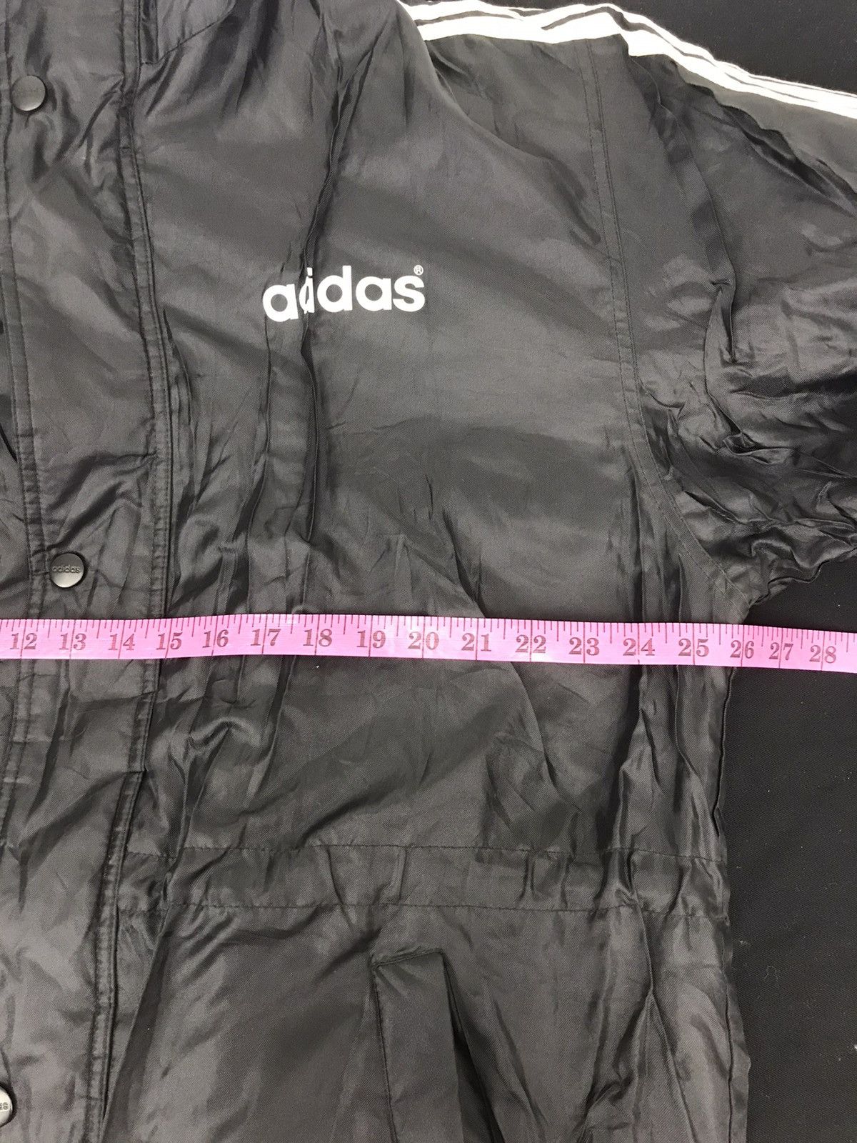Adidas Vintage 90s Adidas Trefoil Big Logo Padded Parka Jacket Size US L / EU 52-54 / 3 - 5 Thumbnail