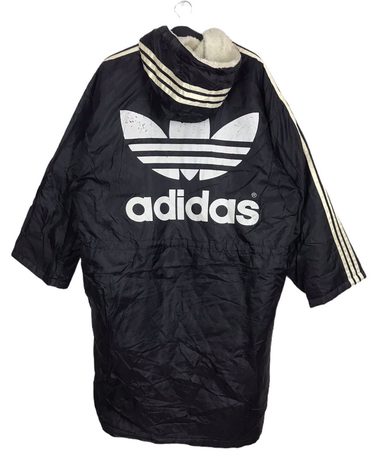 Adidas Vintage 90s Adidas Trefoil Big Logo Padded Parka Jacket Size US L / EU 52-54 / 3 - 1 Thumbnail
