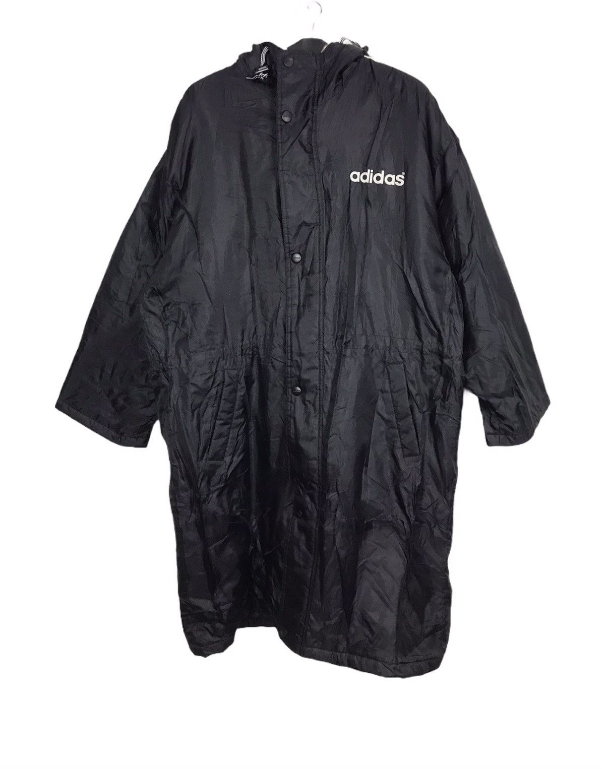 Adidas Vintage 90s Adidas Trefoil Big Logo Padded Parka Jacket Size US L / EU 52-54 / 3 - 2 Thumbnail