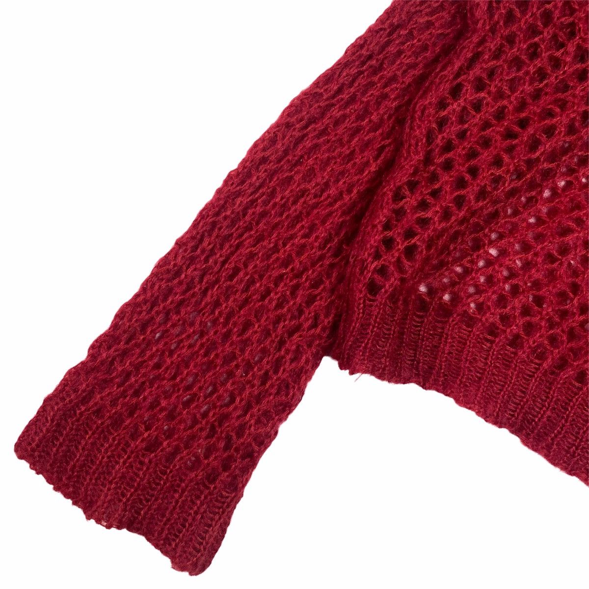 Japanese Brand 1980s Super Lovers Open Knitted Mohair Sweater Size US M / EU 48-50 / 2 - 3 Thumbnail