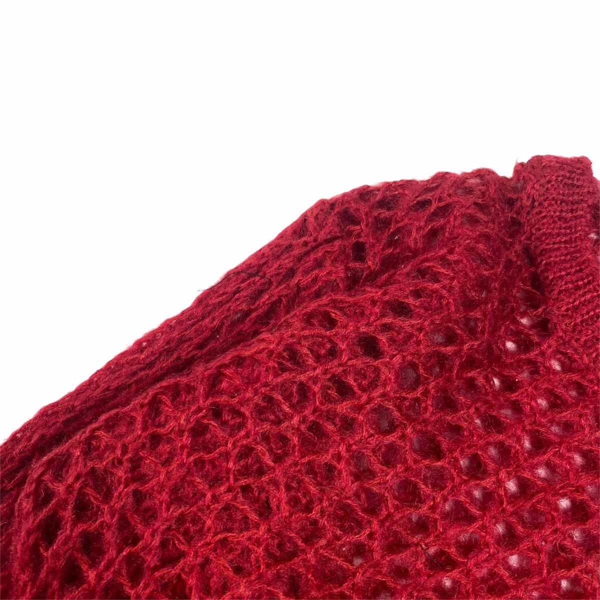Japanese Brand 1980s Super Lovers Open Knitted Mohair Sweater Size US M / EU 48-50 / 2 - 5 Thumbnail