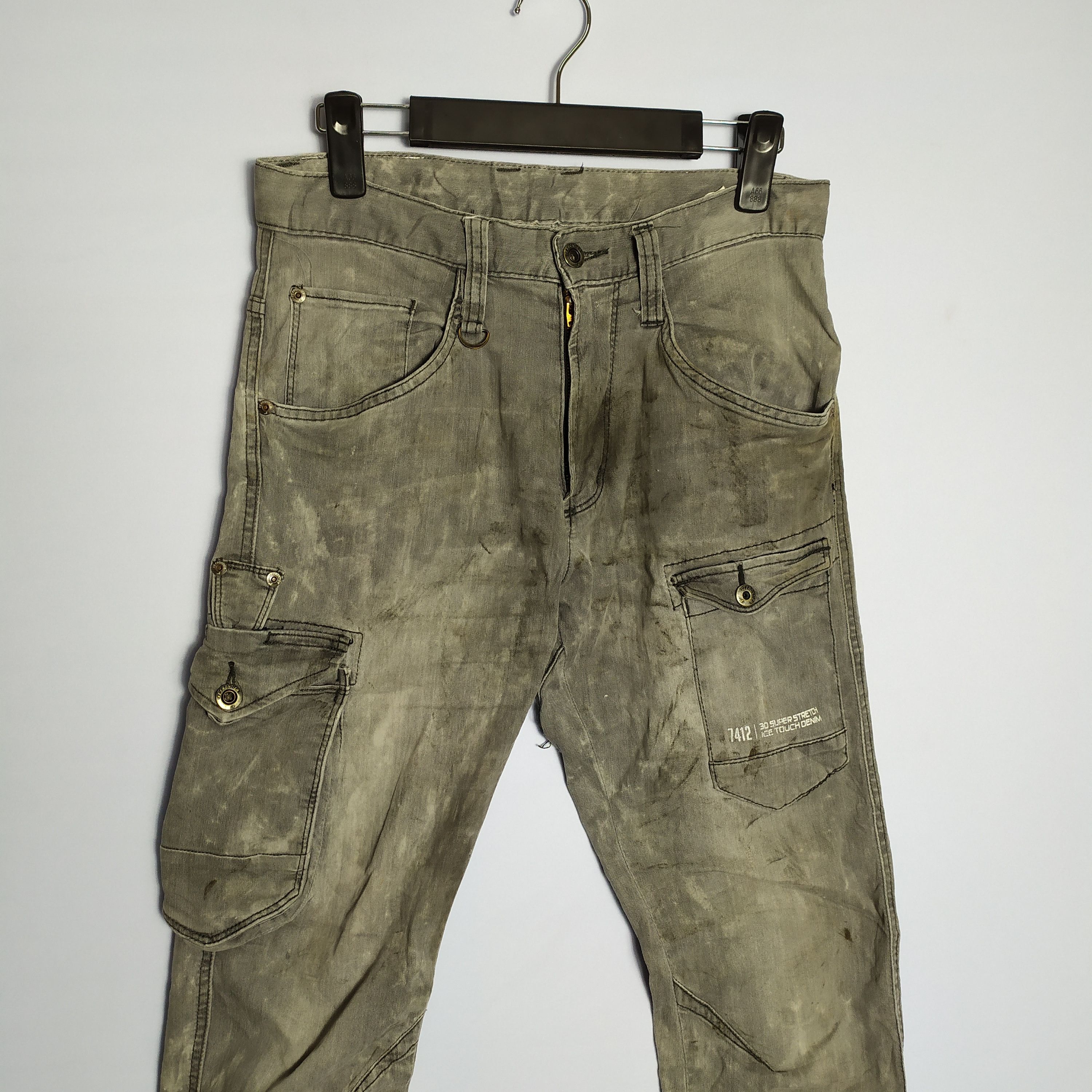 Japanese Brand VINTAGE I'Z FRONTIER CARGO PANTS/FADED/STAIN Size US 30 / EU 46 - 3 Thumbnail