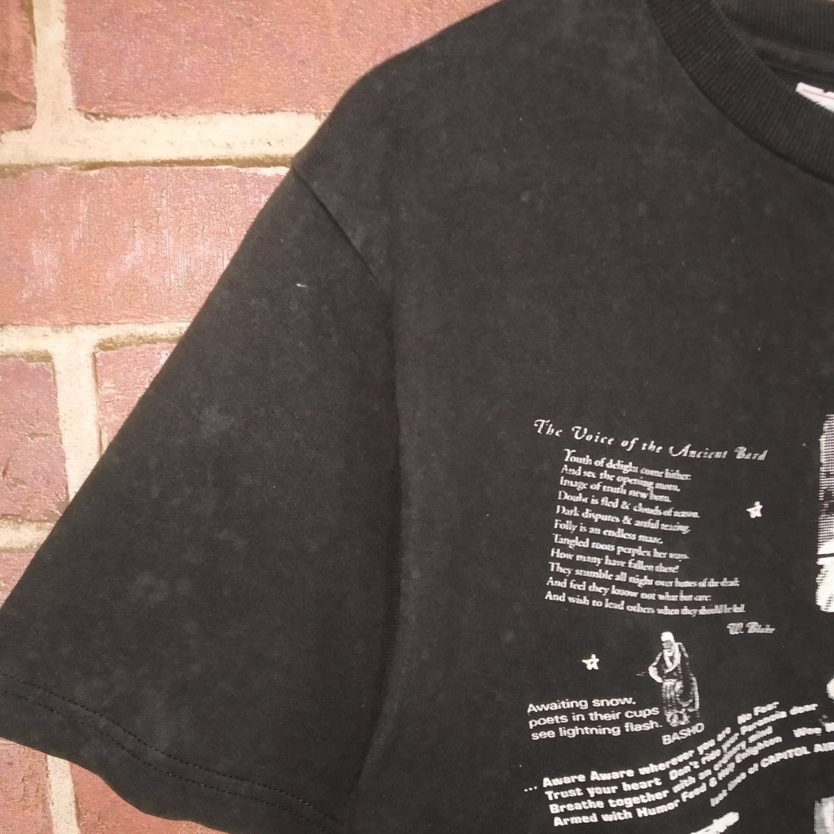 Fruit Of The Loom × POP MAGAZINE Vintage 90s Broadshirt Poetry Magazine Kerouac Punk T-shirt Size US M / EU 48-50 / 2 - 7 Thumbnail
