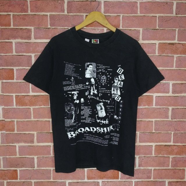 Fruit Of The Loom × POP MAGAZINE Vintage 90s Broadshirt Poetry Magazine Kerouac Punk T-shirt Size US M / EU 48-50 / 2 - 1 Thumbnail