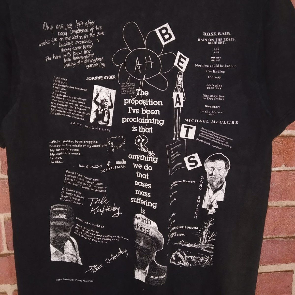 Fruit Of The Loom × POP MAGAZINE Vintage 90s Broadshirt Poetry Magazine Kerouac Punk T-shirt Size US M / EU 48-50 / 2 - 6 Thumbnail