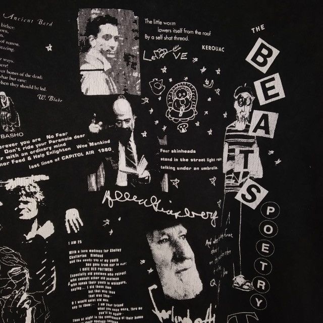 Fruit Of The Loom × POP MAGAZINE Vintage 90s Broadshirt Poetry Magazine Kerouac Punk T-shirt Size US M / EU 48-50 / 2 - 4 Thumbnail