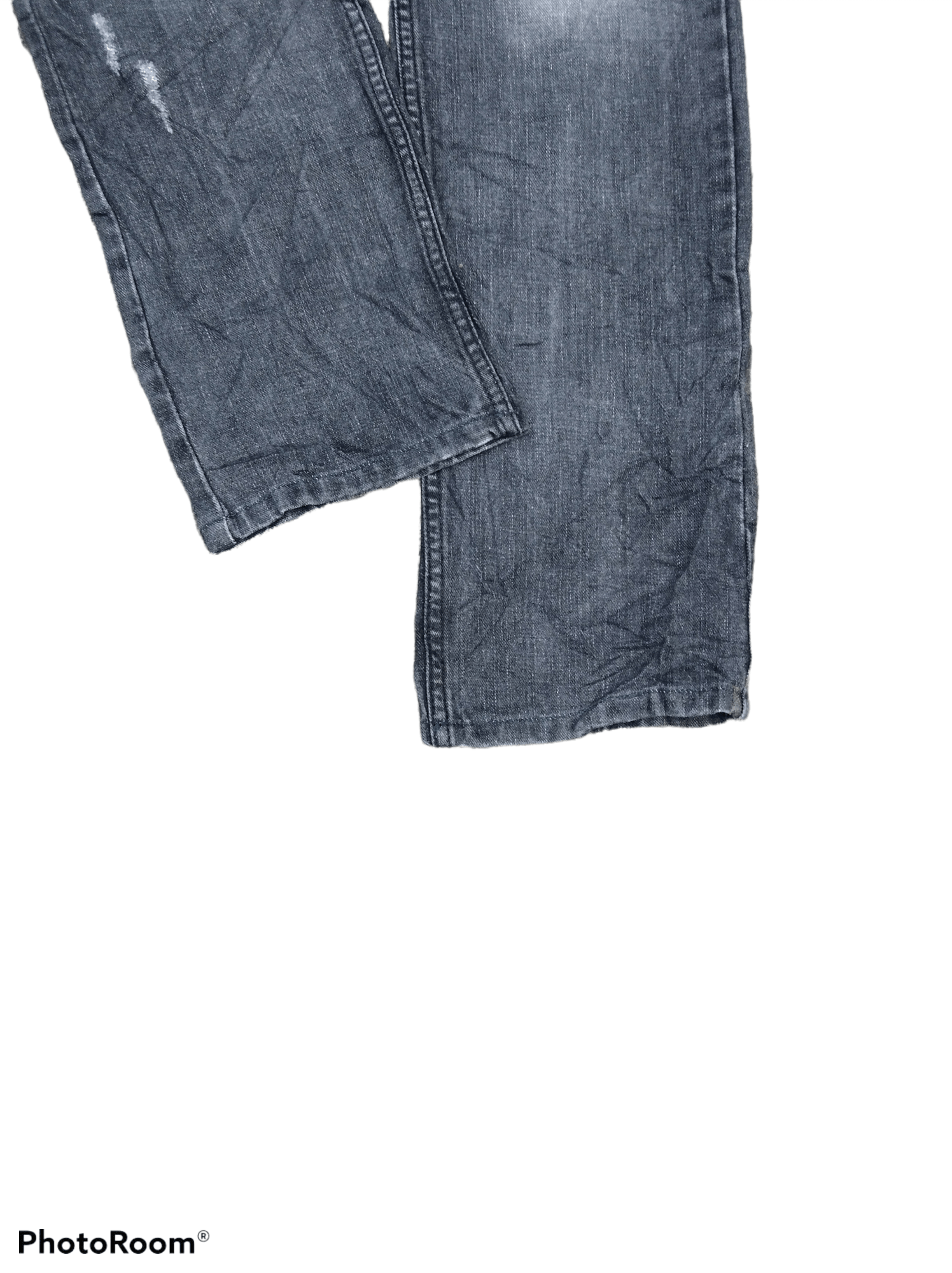 Japanese Brand DiSTRESSED WASHED BLACK CASVA DENIM PANTS Size US 28 / EU 44 - 5 Thumbnail
