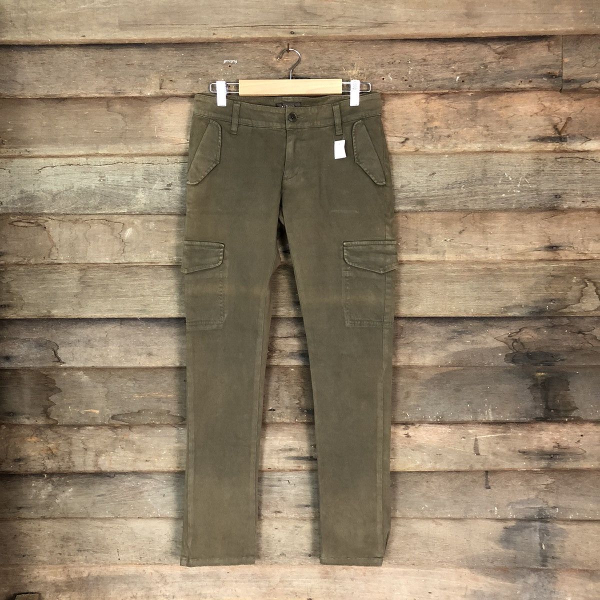 Japanese Brand DLL Reflect Brown Cargo utility Multipocket Pants #1494 Size US 29 - 1 Thumbnail