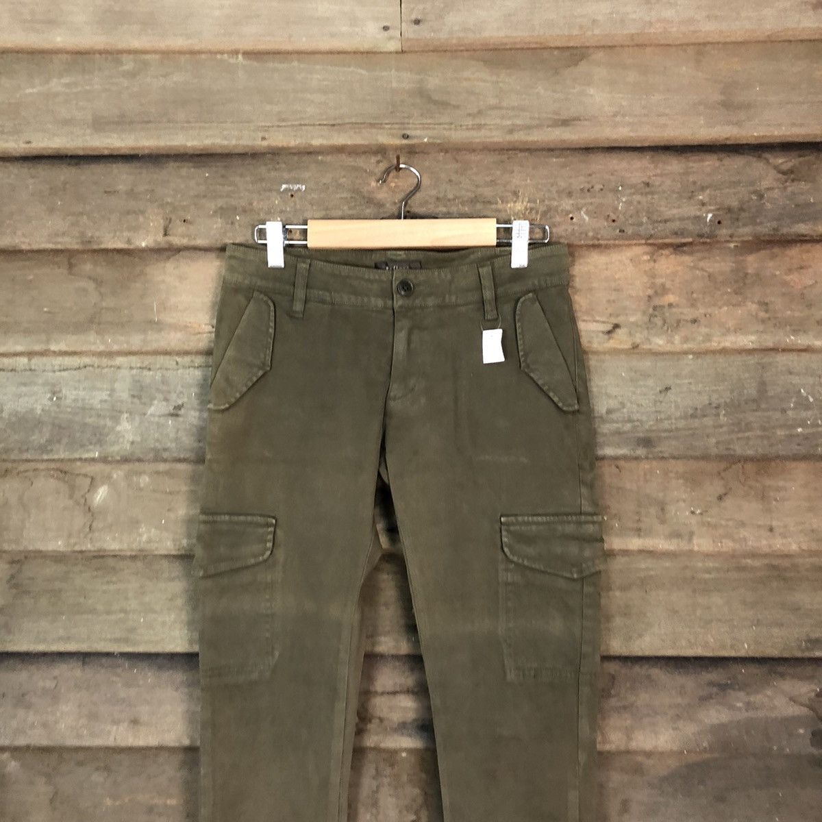 Japanese Brand DLL Reflect Brown Cargo utility Multipocket Pants #1494 Size US 29 - 2 Thumbnail