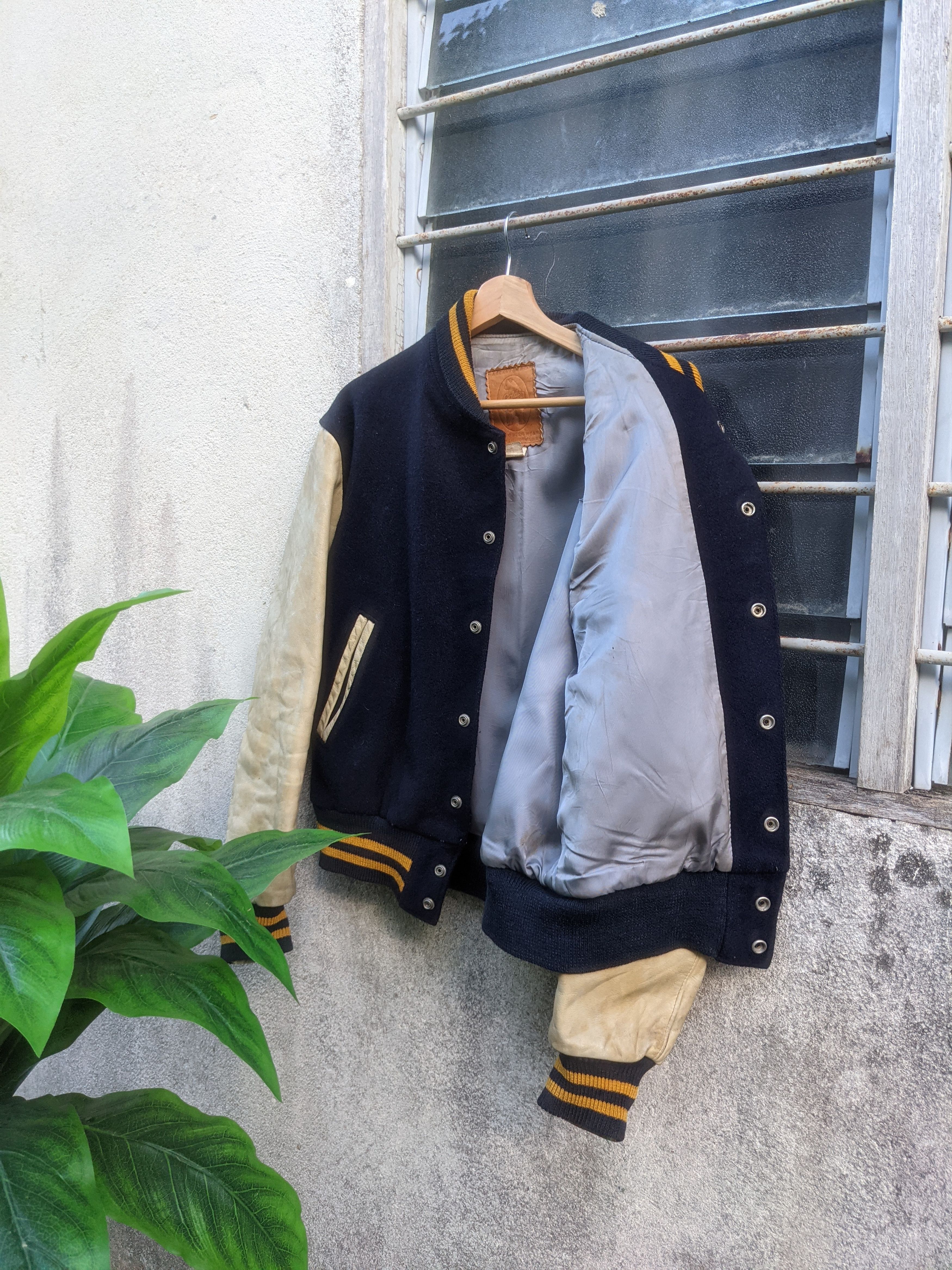Golden Bear Distressed Golden Bear Varsity Jacket Size US M / EU 48-50 / 2 - 6 Thumbnail