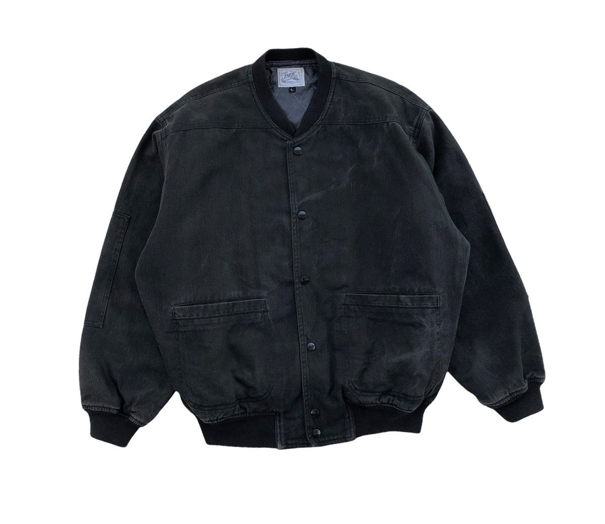 Johnbull Vintage Johnbull Zazou For Men Denim Bomber Jacket Size US L / EU 52-54 / 3 - 4 Thumbnail