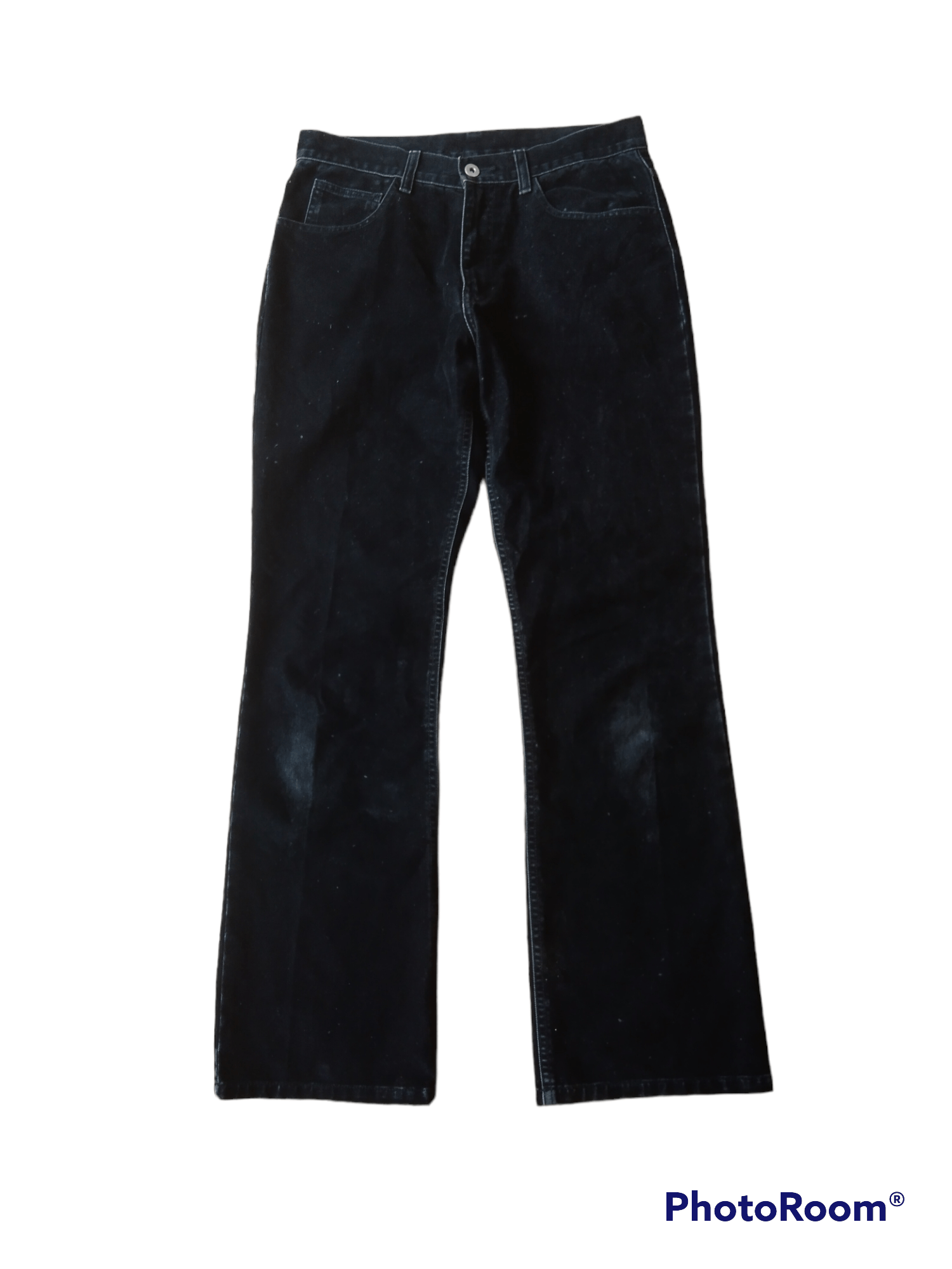image of Flaredistressed Velvet Black Changing Tives Made In Japan, Men's (Size 29)