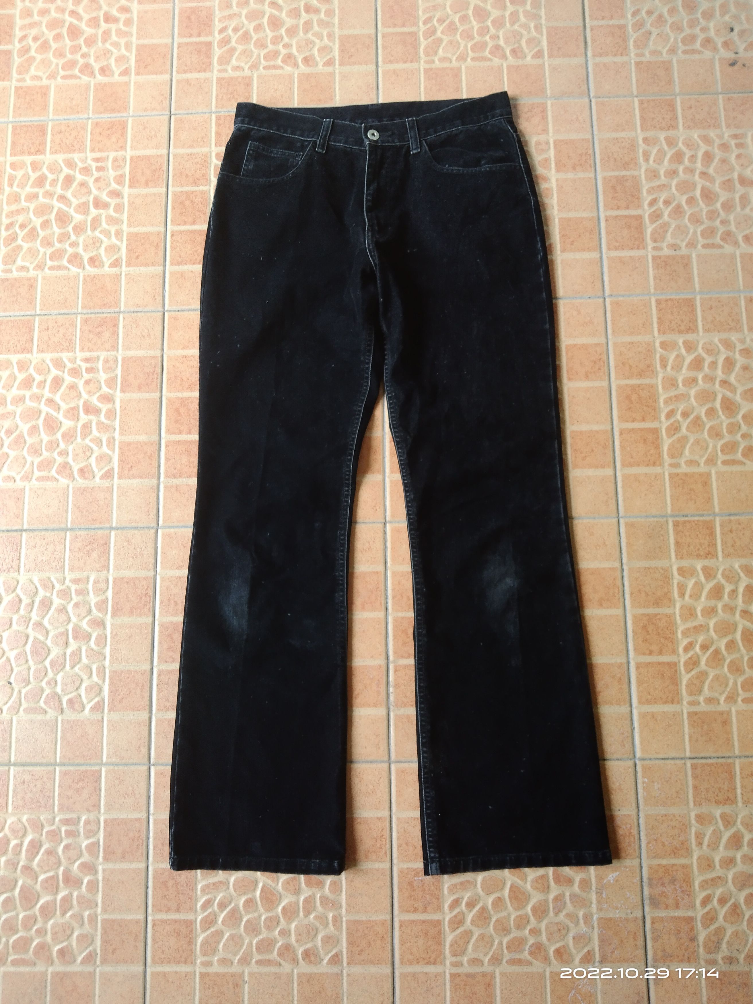 Japanese Brand × Velvet FLARE🔥DiSTRESSED VELVET BLACK CHANGING TIVES MADE IN JAPAN Size US 29 - 2 Thumbnail