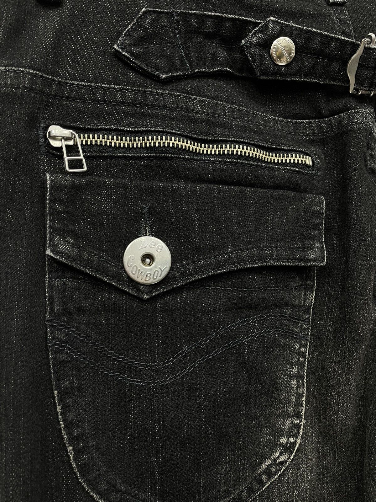 Lee Lee Japan Multi-Zip Buckle Pants Y2K Saint Laurent Vibe Size US 30 / EU 46 - 9 Thumbnail