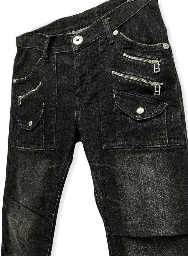 Lee Lee Japan Multi-Zip Buckle Pants Y2K Saint Laurent Vibe Size US 30 / EU 46 - 2 Thumbnail