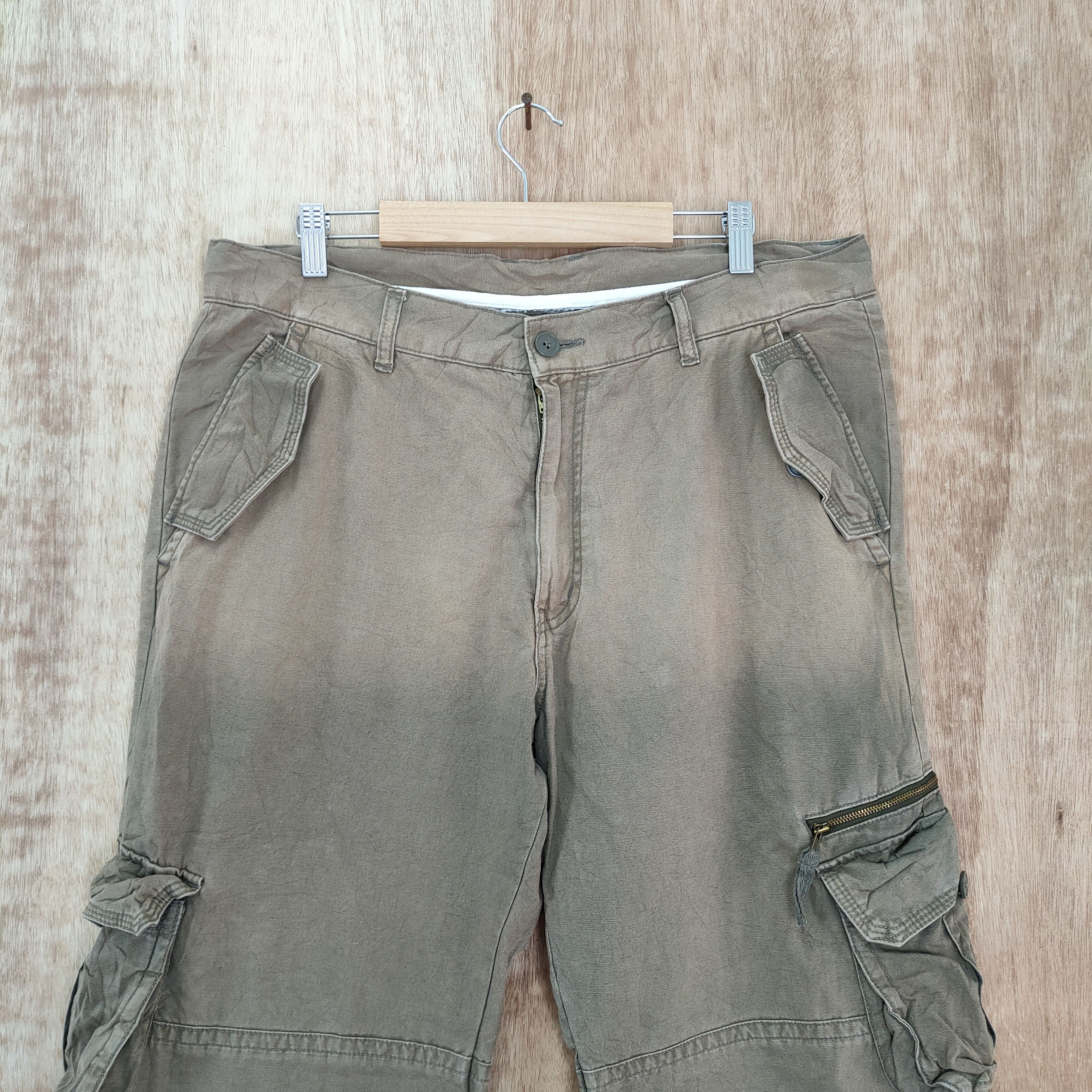 Japanese Brand × Vintage AMORE PURO FADED CARGO PANTS Size US 36 / EU 52 - 4 Thumbnail