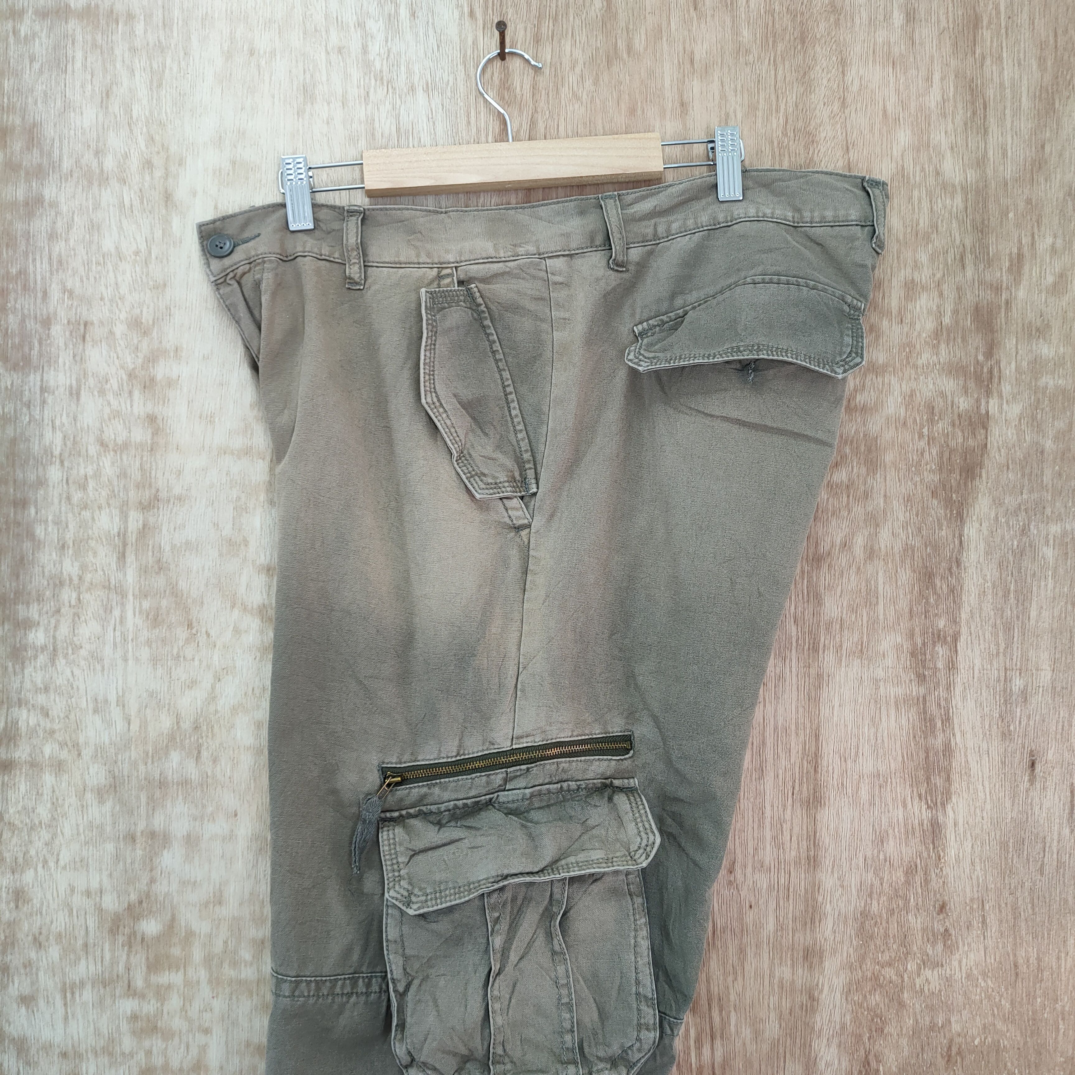 Japanese Brand × Vintage AMORE PURO FADED CARGO PANTS Size US 36 / EU 52 - 9 Thumbnail