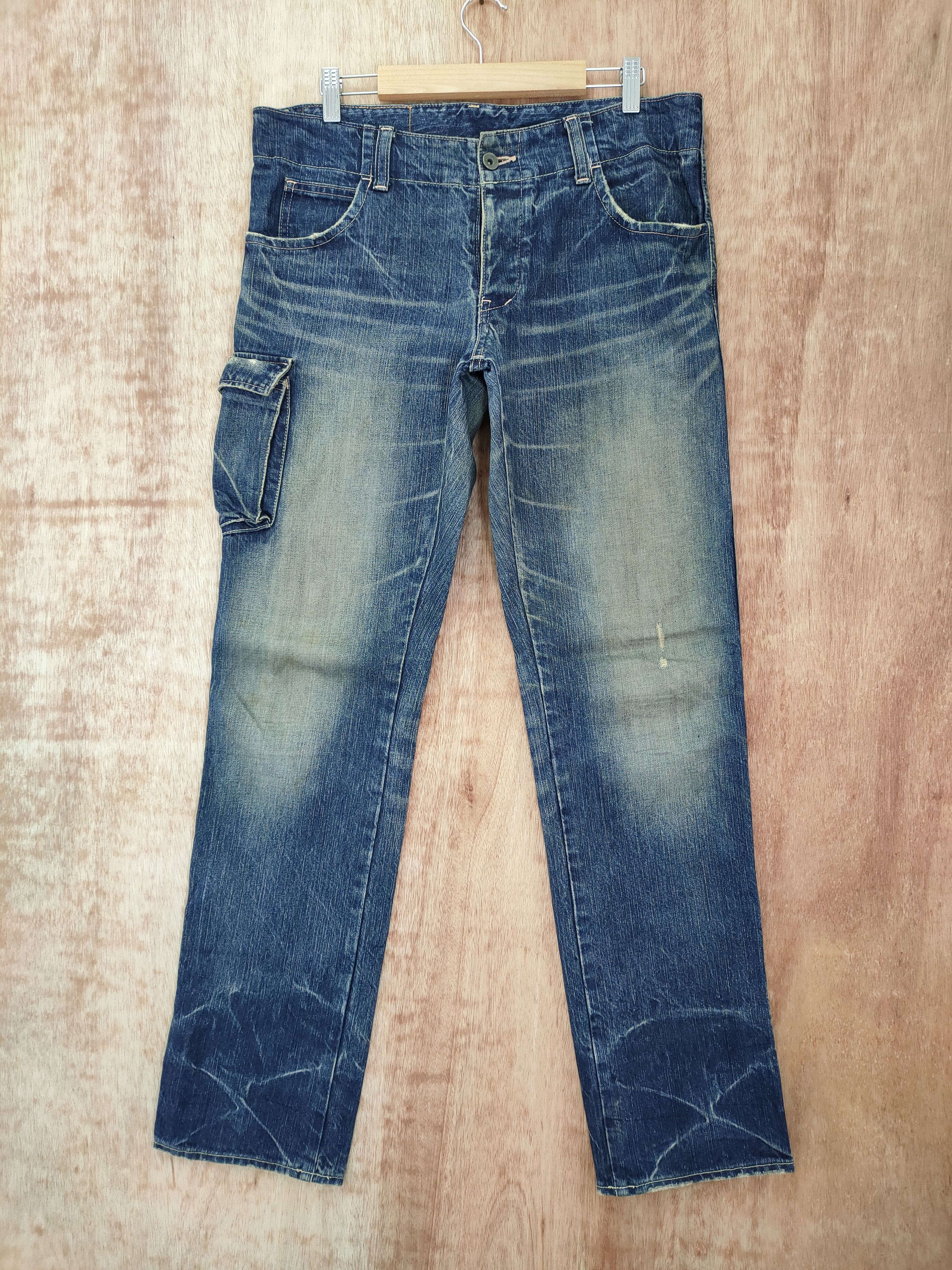 Johnbull VINTAGE JOHN BULL FADED DENIM JEANS CARGO PANTS Size US 34 / EU 50 - 8 Thumbnail
