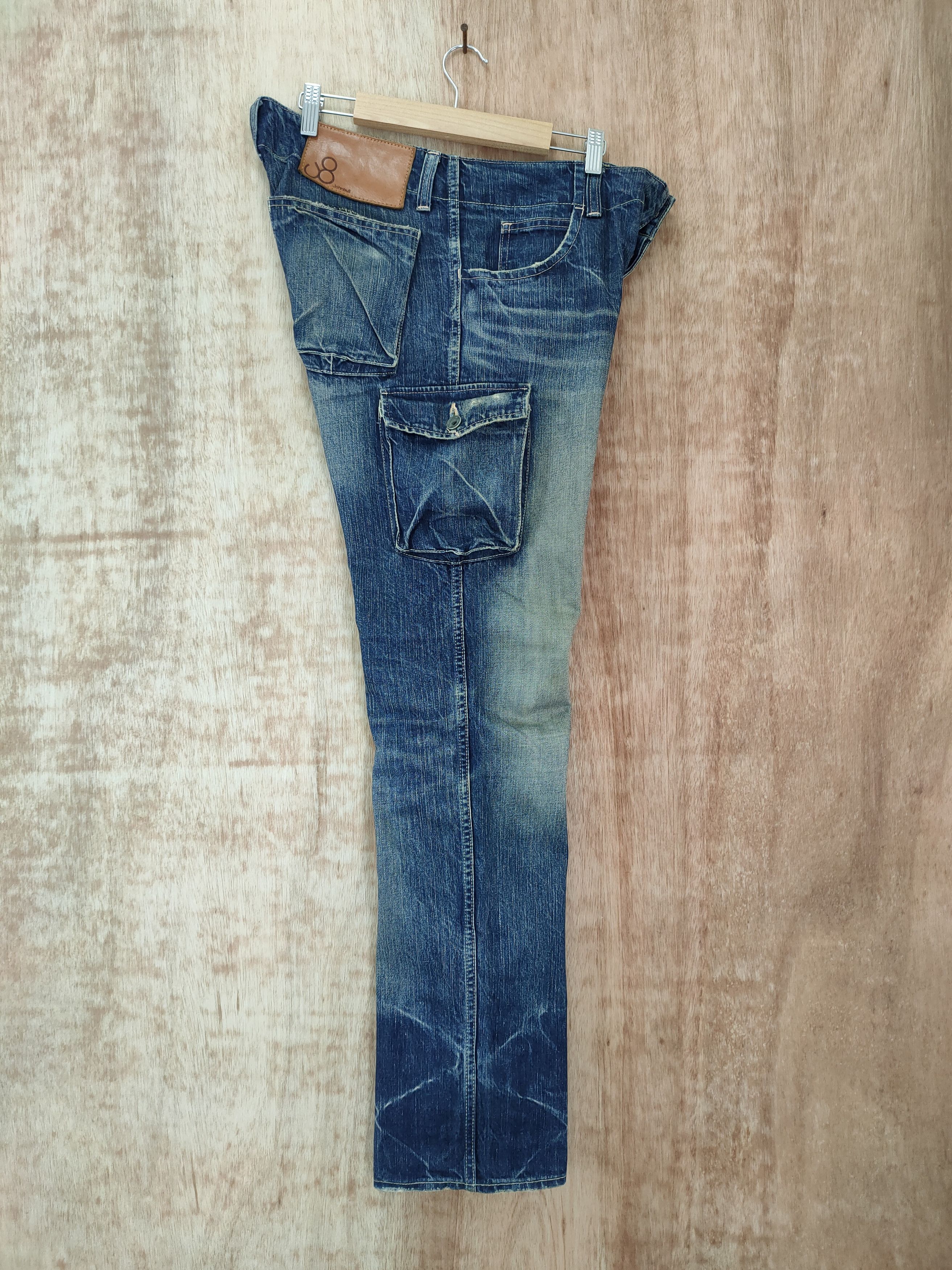 Johnbull VINTAGE JOHN BULL FADED DENIM JEANS CARGO PANTS Size US 34 / EU 50 - 4 Thumbnail