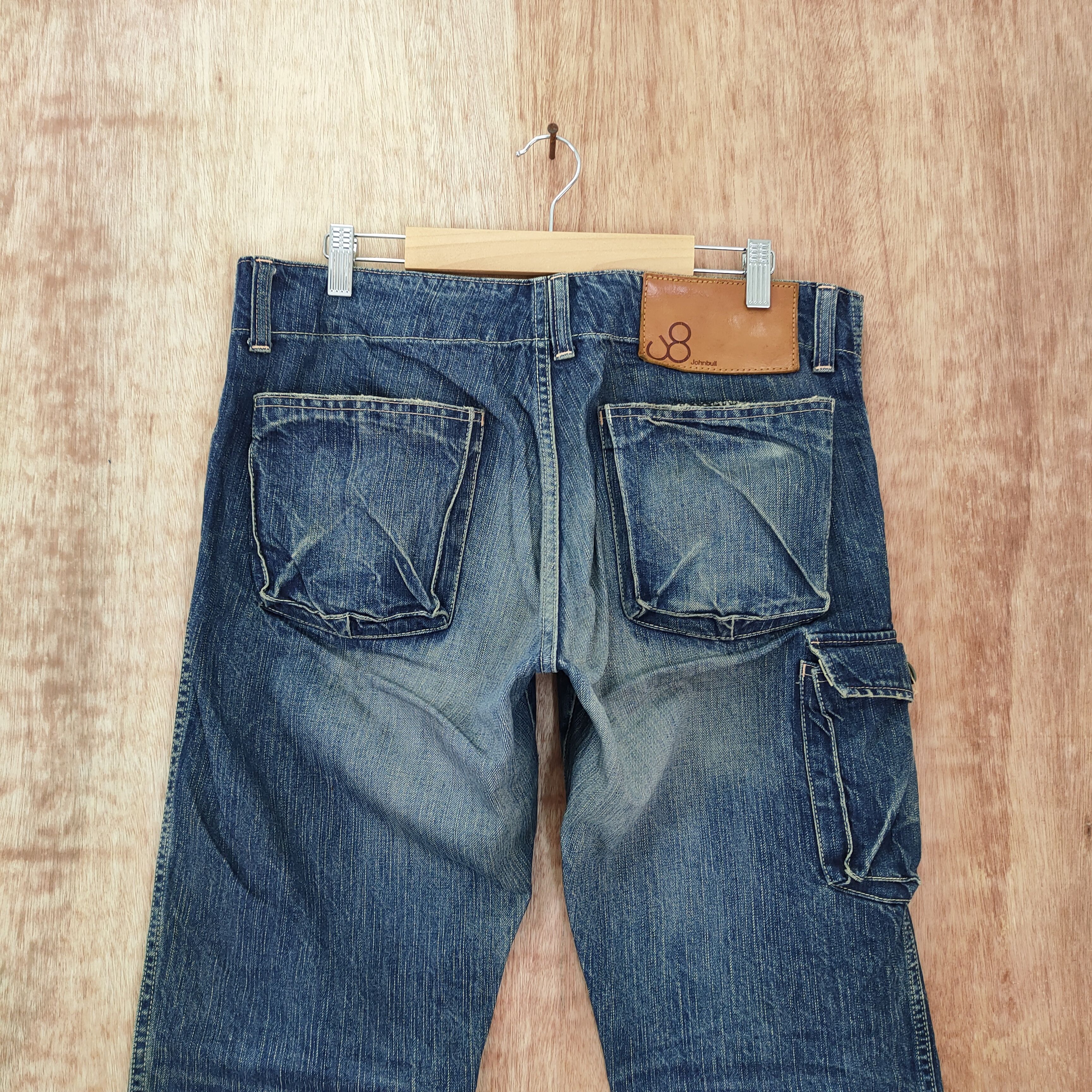 Johnbull VINTAGE JOHN BULL FADED DENIM JEANS CARGO PANTS Size US 34 / EU 50 - 6 Thumbnail