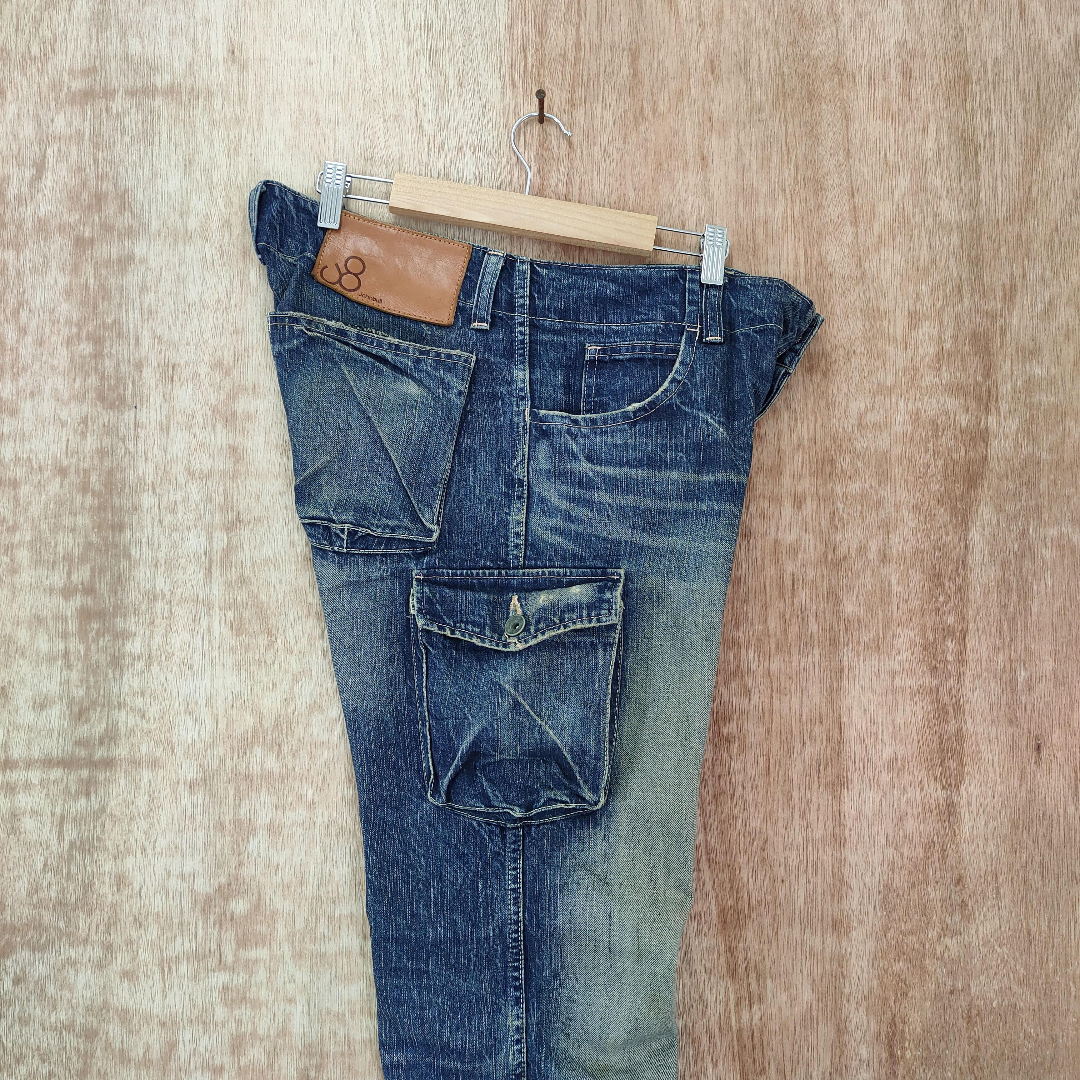 Johnbull VINTAGE JOHN BULL FADED DENIM JEANS CARGO PANTS Size US 34 / EU 50 - 9 Thumbnail