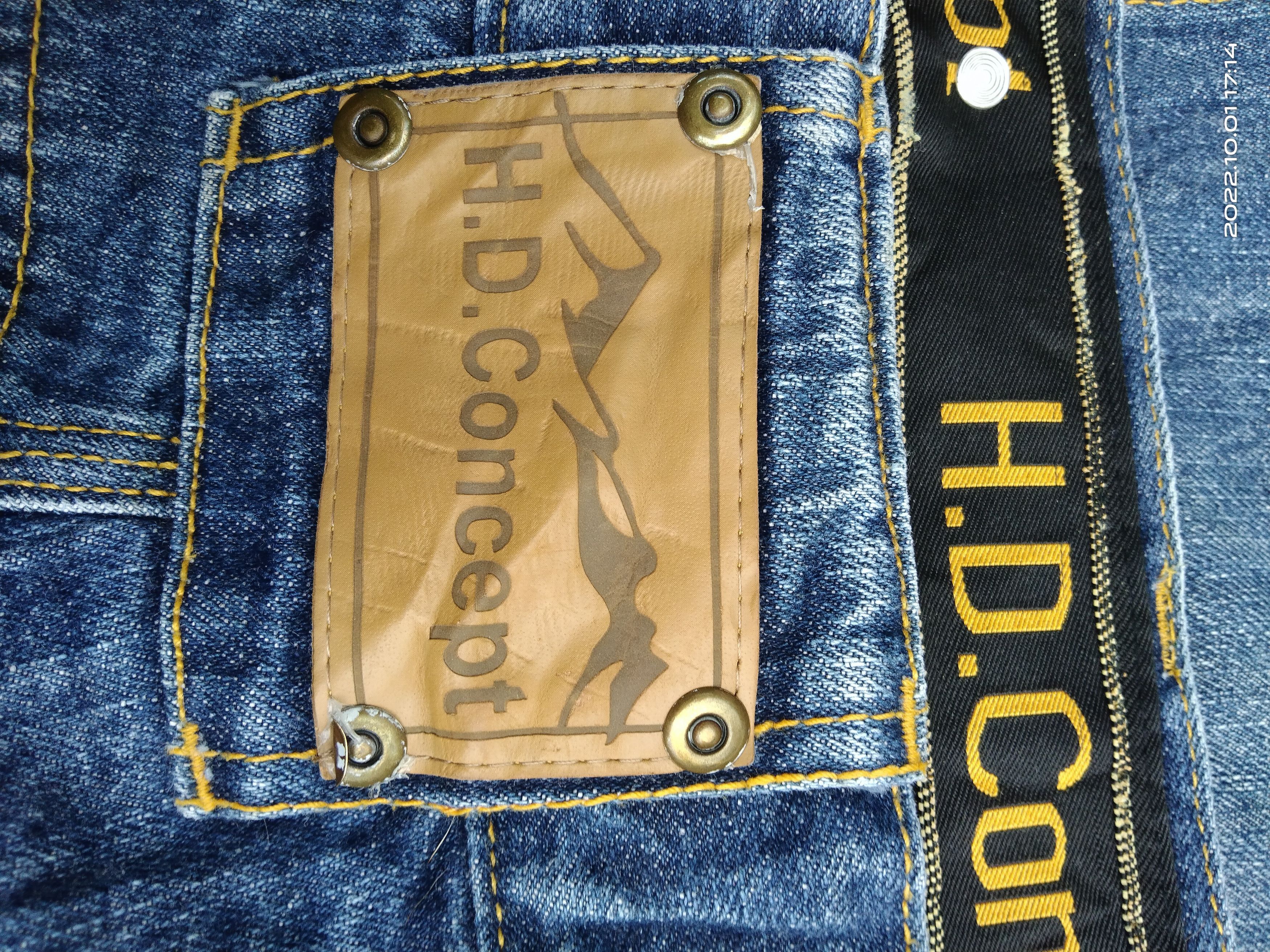 Japanese Brand DiSTRESSED DOUBLE KNEE H.D CONCEPT WORKERS PANTS Size US 32 / EU 48 - 9 Thumbnail