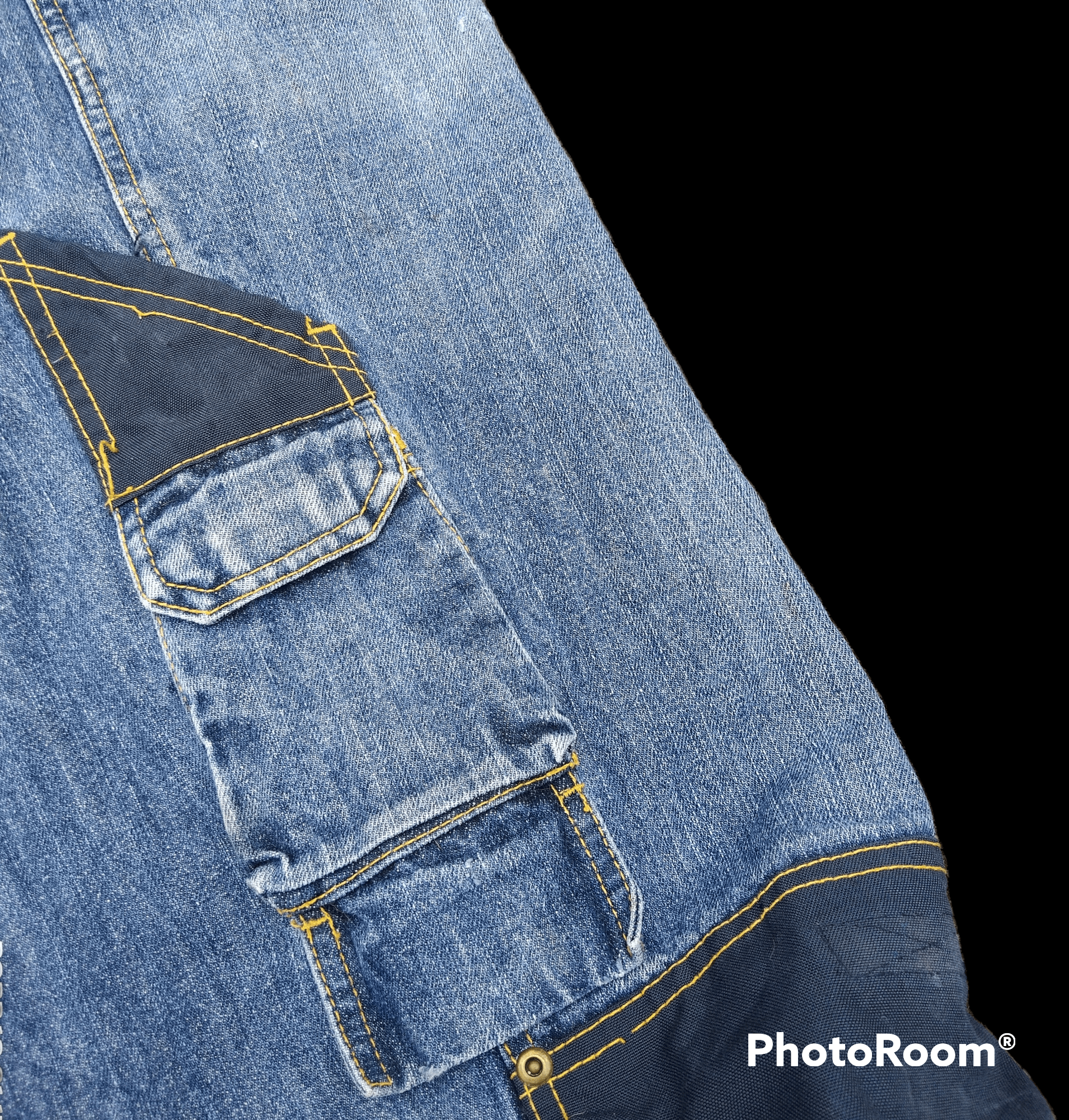 Japanese Brand DiSTRESSED DOUBLE KNEE H.D CONCEPT WORKERS PANTS Size US 32 / EU 48 - 5 Thumbnail