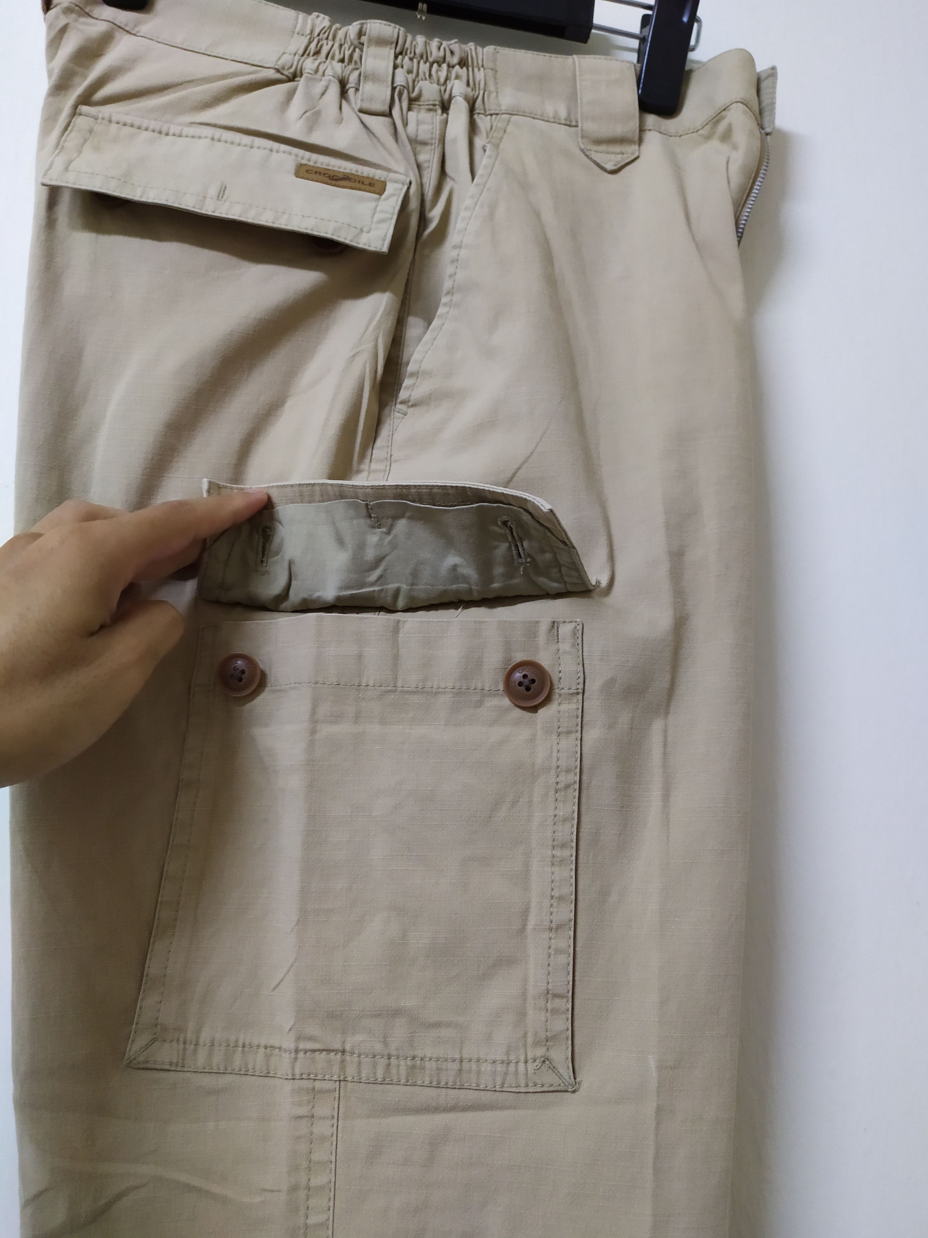 Crocs × Japanese Brand CROCODILE CARGO PANTS MULTIPOCKET TACTICAL Size US 28 / EU 44 - 4 Thumbnail