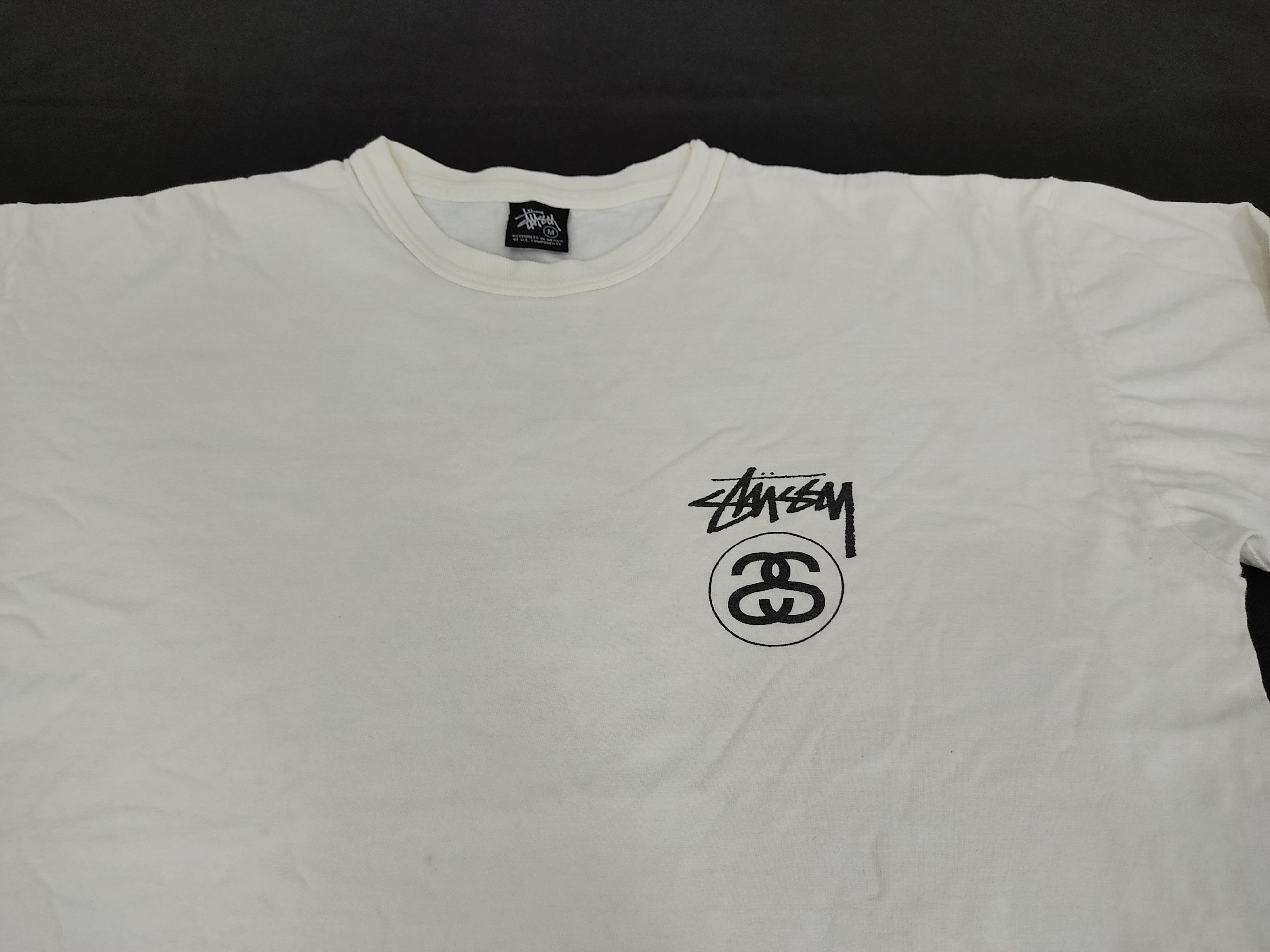 Stussy Rare Hype Stussy Big Logo Spell Out Tee Long Sleeve M L Size US M / EU 48-50 / 2 - 4 Thumbnail
