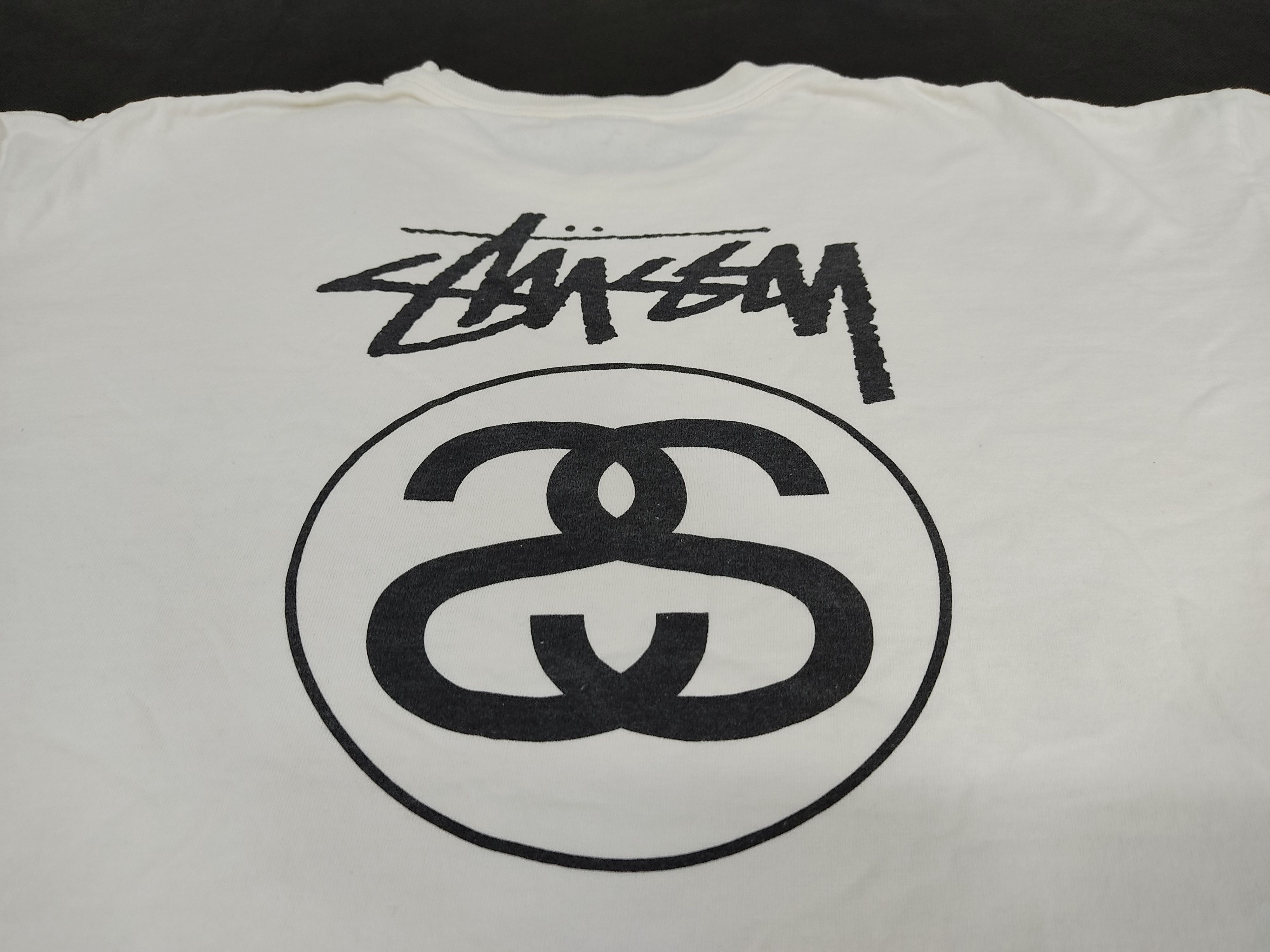Stussy Rare Hype Stussy Big Logo Spell Out Tee Long Sleeve M L Size US M / EU 48-50 / 2 - 2 Thumbnail