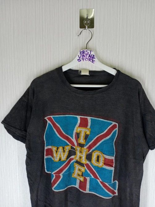 Band Tees RARE!!! Vintage 80s Single Sticth THE WHO Rock Band Tshirt Size US XL / EU 56 / 4 - 2 Thumbnail