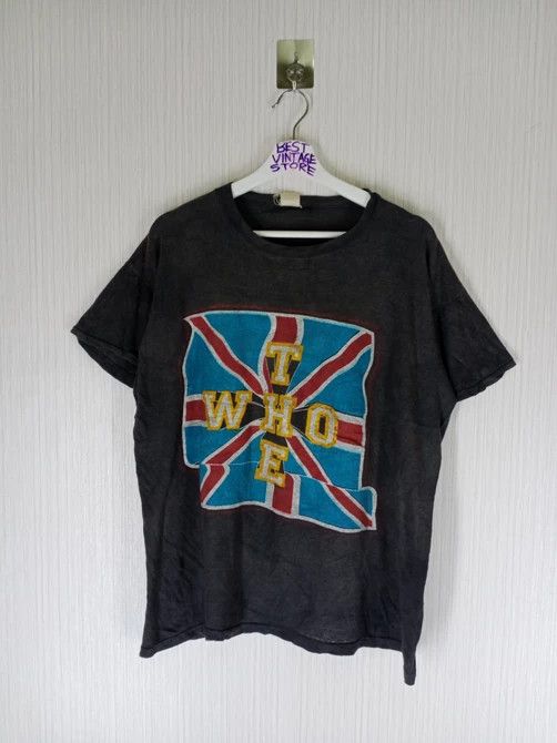 Band Tees RARE!!! Vintage 80s Single Sticth THE WHO Rock Band Tshirt Size US XL / EU 56 / 4 - 1 Thumbnail