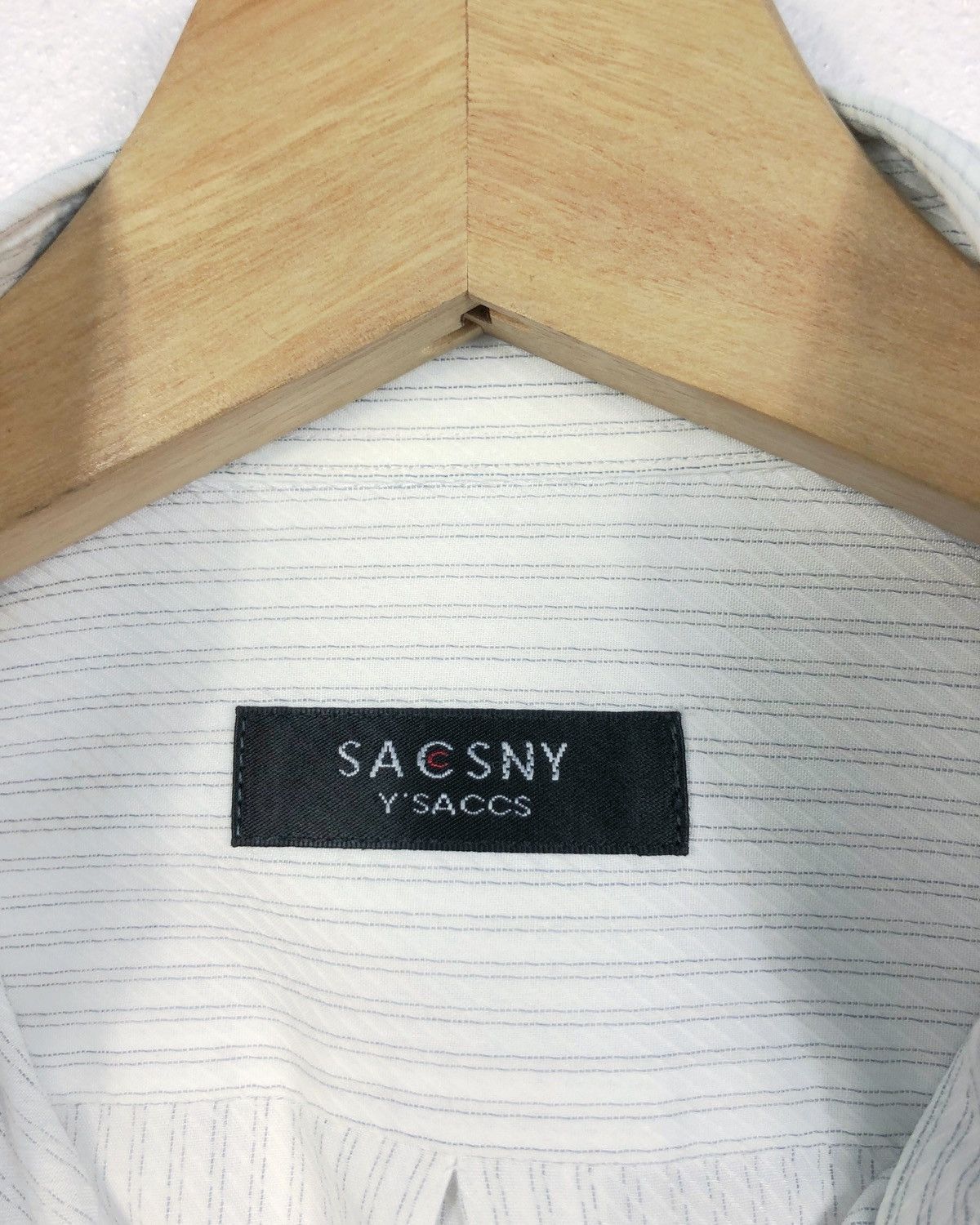 Vintage × Y's × Yohji Yamamoto Vintage Yohji Yamamoto Y’saccs Saccsny Button Down Shirt Size US L / EU 52-54 / 3 - 7 Thumbnail