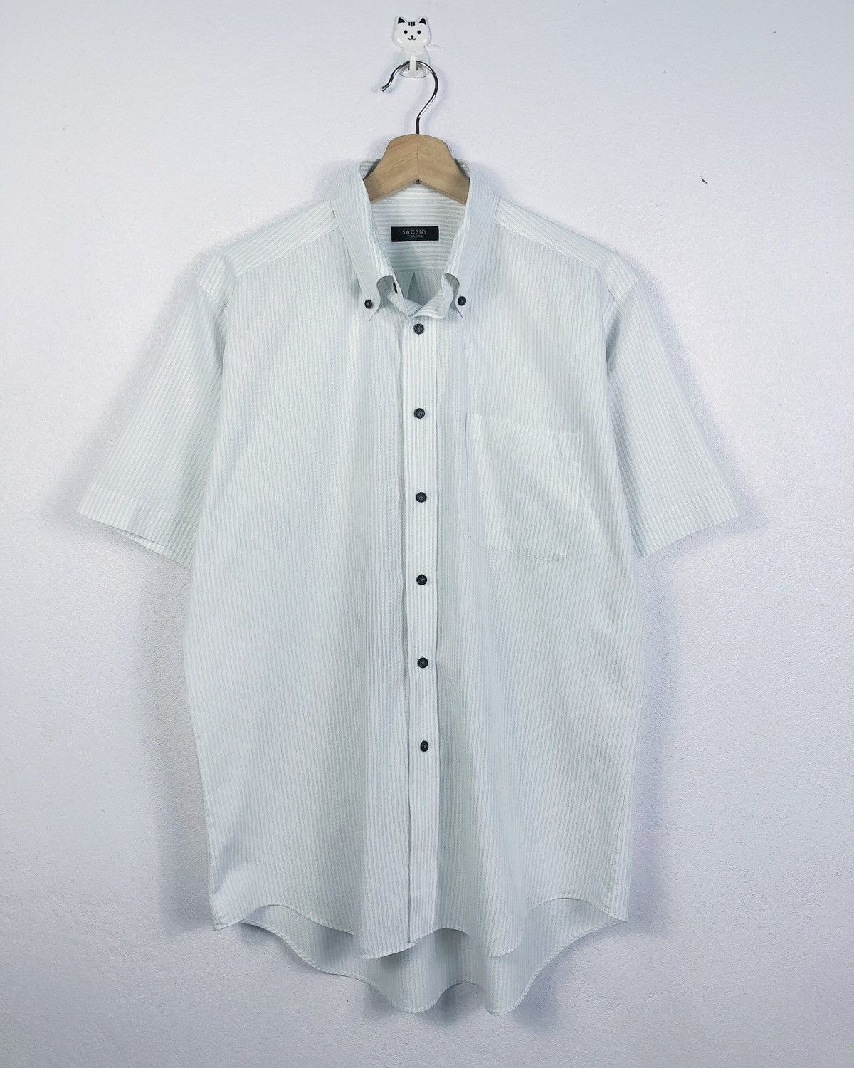 Vintage × Y's × Yohji Yamamoto Vintage Yohji Yamamoto Y’saccs Saccsny Button Down Shirt Size US L / EU 52-54 / 3 - 1 Thumbnail