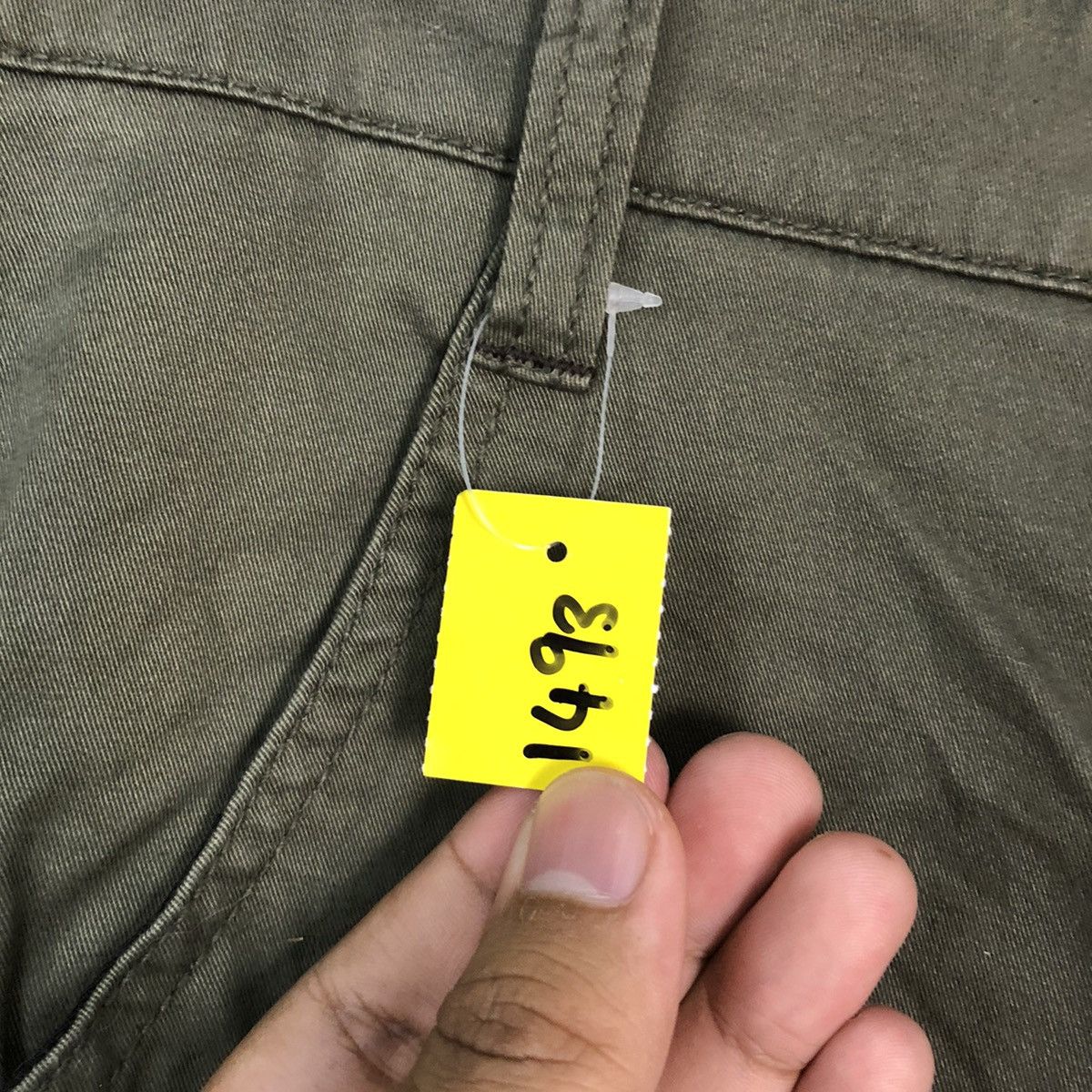 Japanese Brand DLL Japanese Green cropped Cargo Multipocket Pants #1493 Size 28" / US 6 / IT 42 - 8 Thumbnail