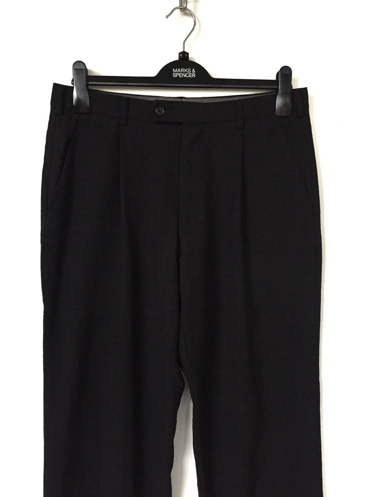 Gaultier Homme Objet Jean Paul Gaultier PinStripe Gabardine Wool Pants Size US 32 / EU 48 - 2 Thumbnail