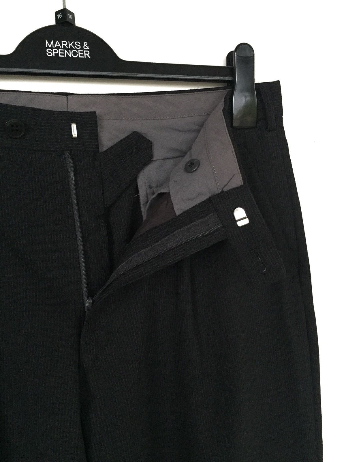 Gaultier Homme Objet Jean Paul Gaultier PinStripe Gabardine Wool Pants Size US 32 / EU 48 - 6 Thumbnail