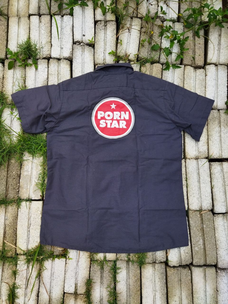 Dickies × Hook-Ups × Vintage Vintage Dickies X Pornstar Skateboard Shirt Size US L / EU 52-54 / 3 - 1 Thumbnail