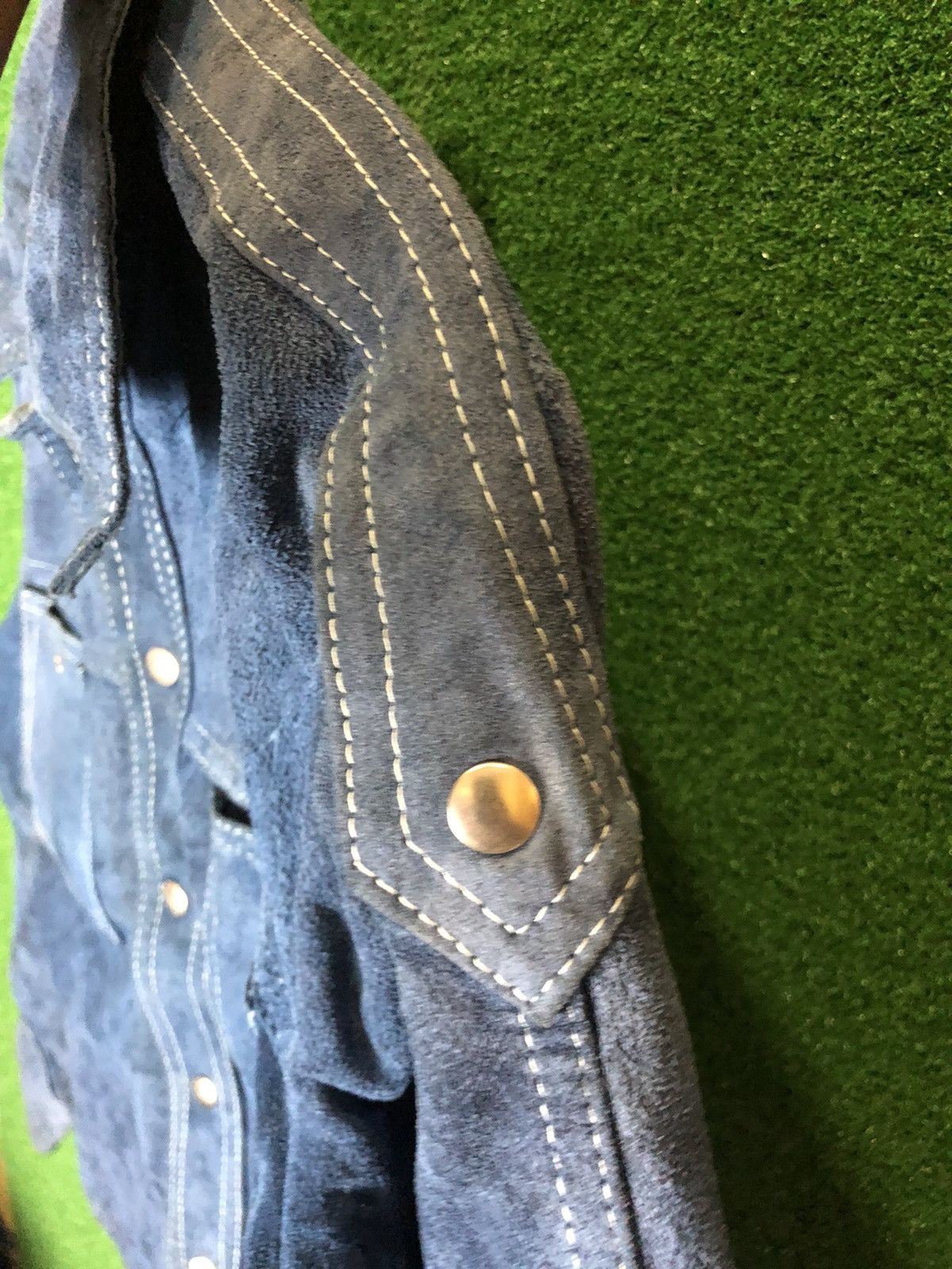 Vintage McGregor sweat leather button jacket