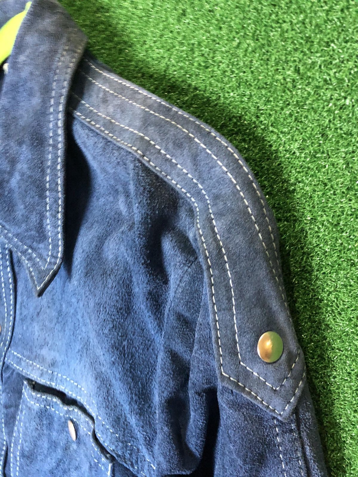 Vintage McGregor sweat leather button jacket