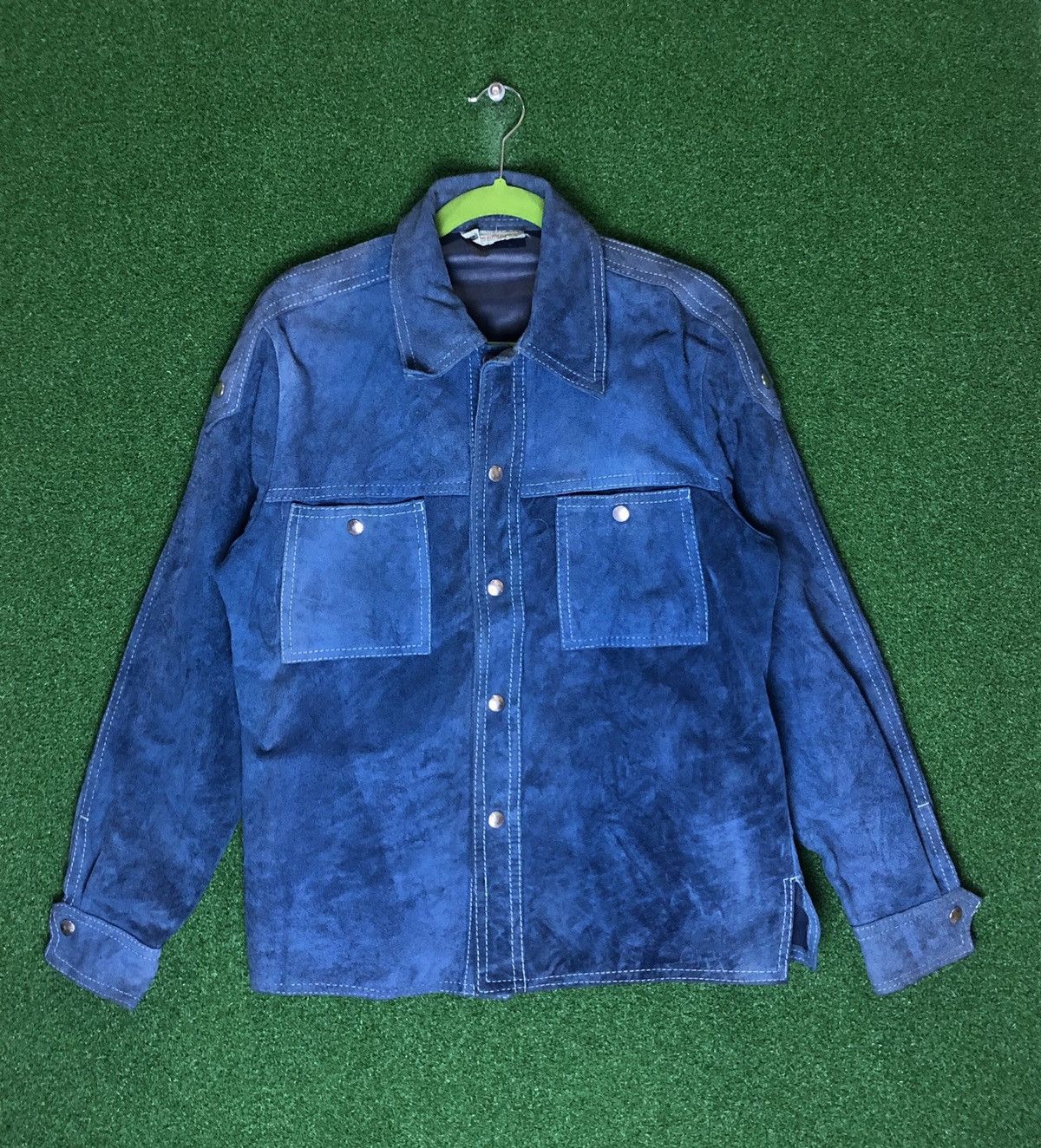 Vintage McGregor sweat leather button jacket