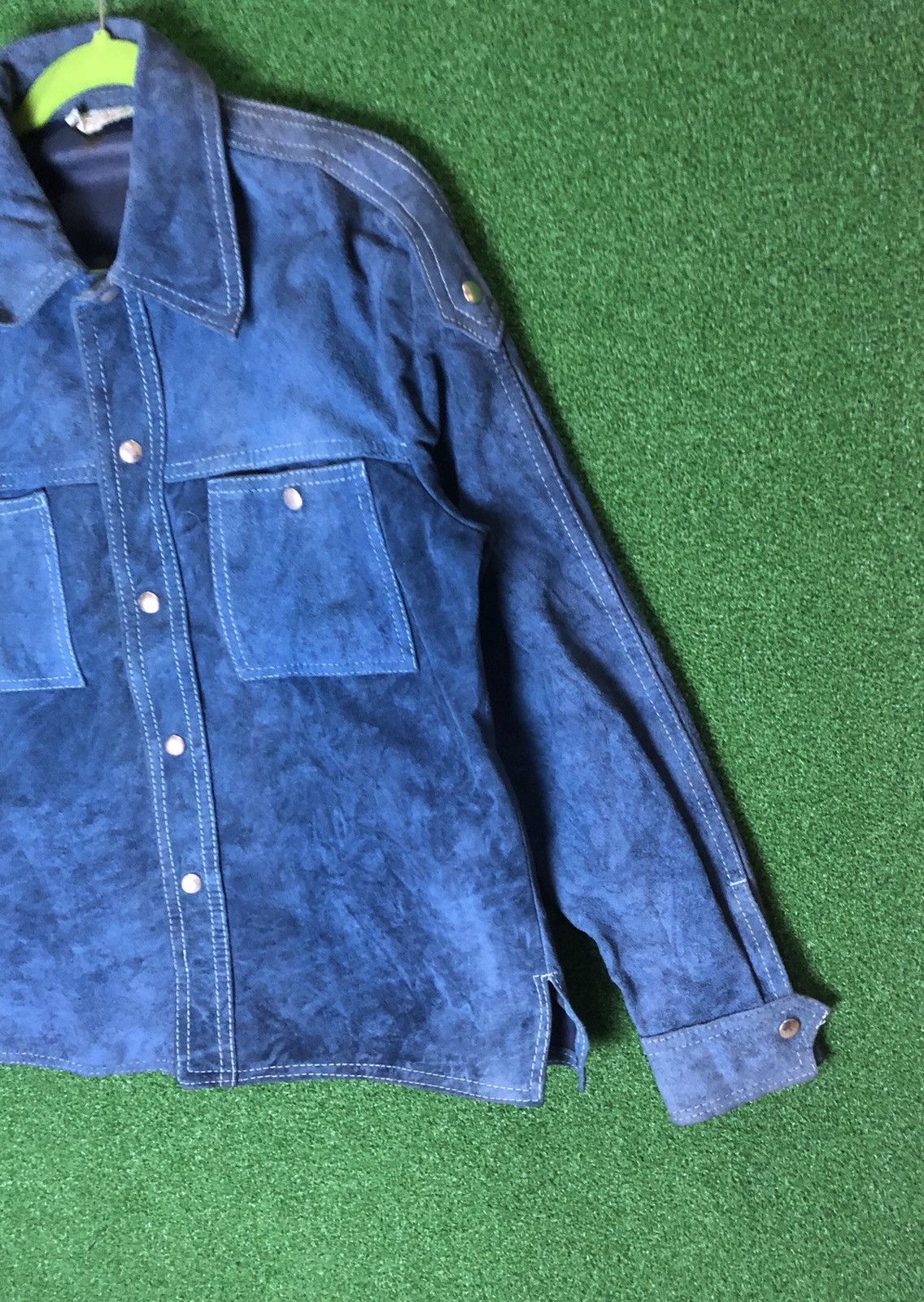 Vintage McGregor sweat leather button jacket