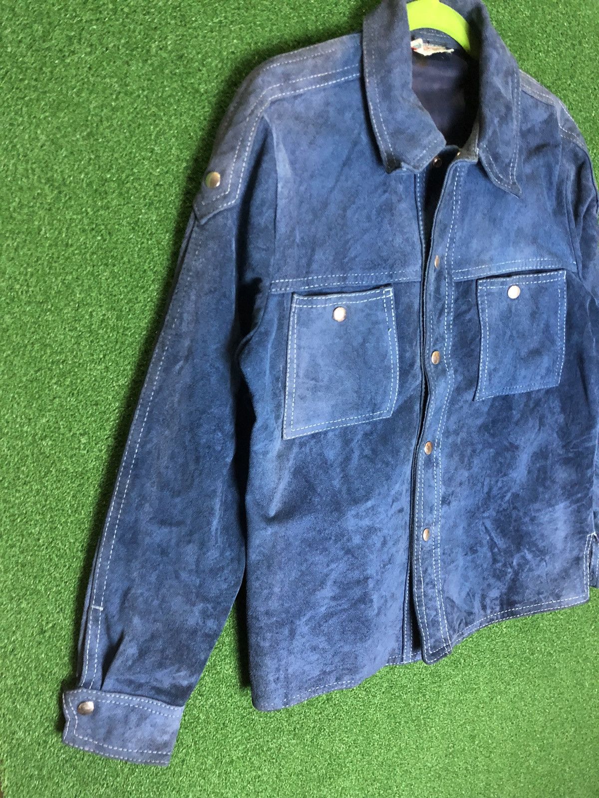 Vintage McGregor sweat leather button jacket