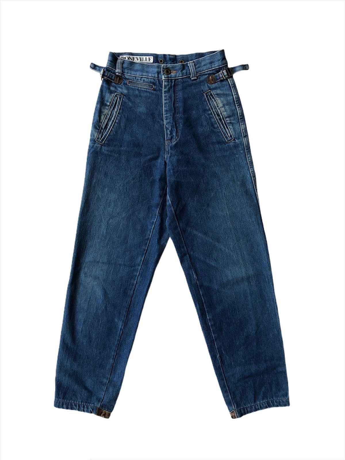 Boneville 80s CP Company Boneville 🇮🇹 Leather Hybrid 🎈Denim Size US 26 / EU 42 - 3 Thumbnail