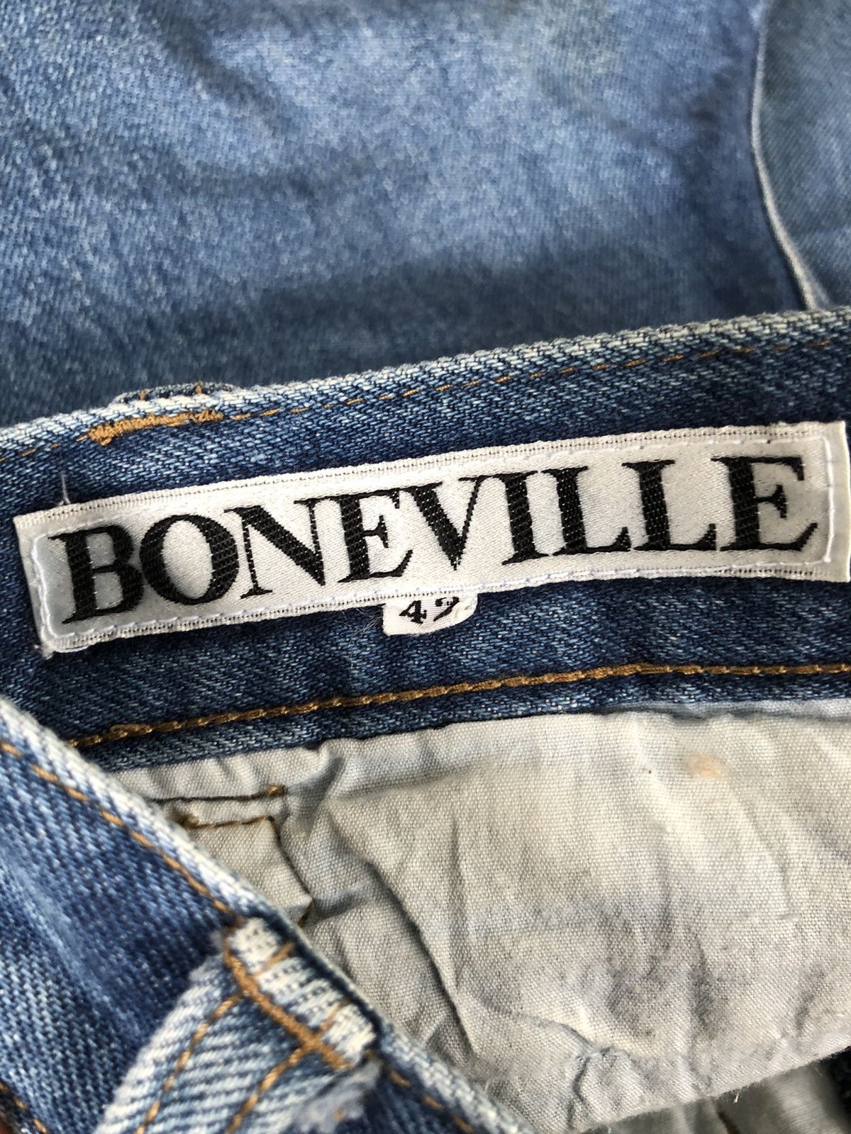 Boneville 80s CP Company Boneville 🇮🇹 Leather Hybrid 🎈Denim Size US 26 / EU 42 - 8 Thumbnail