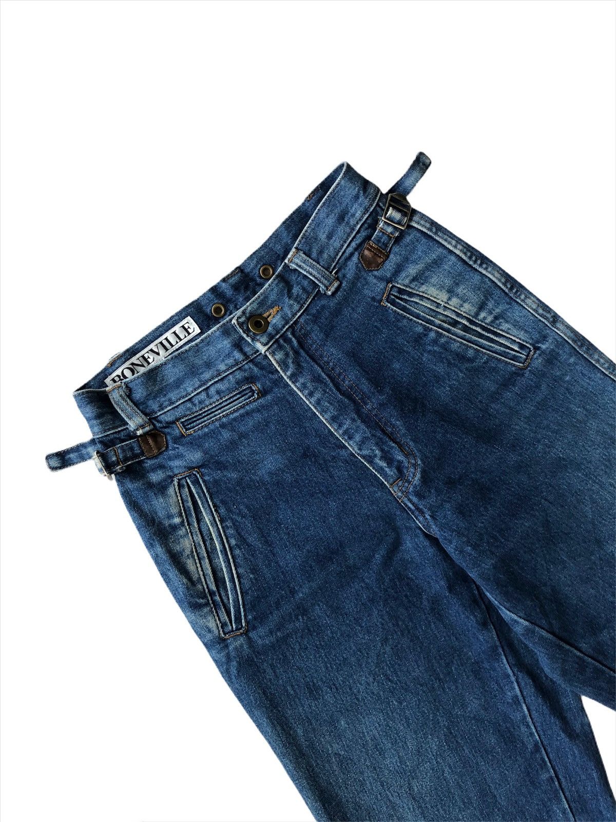Boneville 80s CP Company Boneville 🇮🇹 Leather Hybrid 🎈Denim Size US 26 / EU 42 - 4 Thumbnail