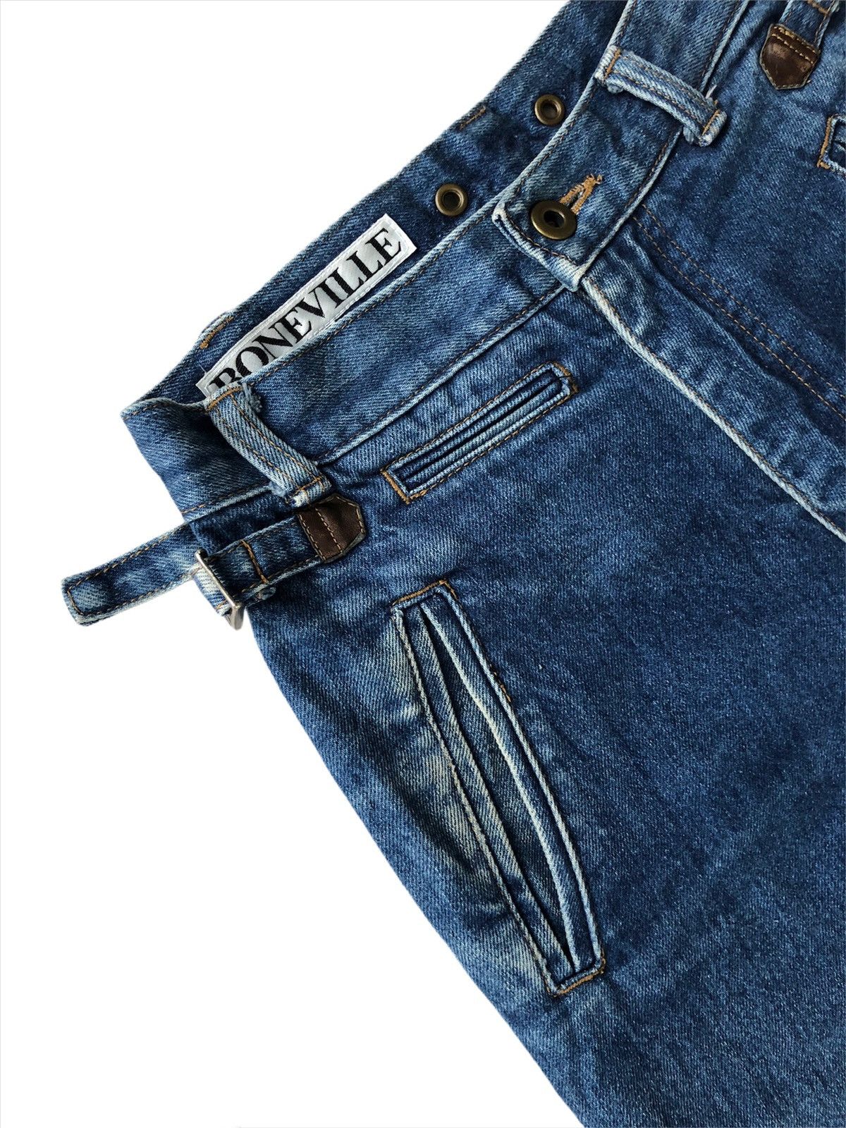 Boneville 80s CP Company Boneville 🇮🇹 Leather Hybrid 🎈Denim Size US 26 / EU 42 - 7 Thumbnail