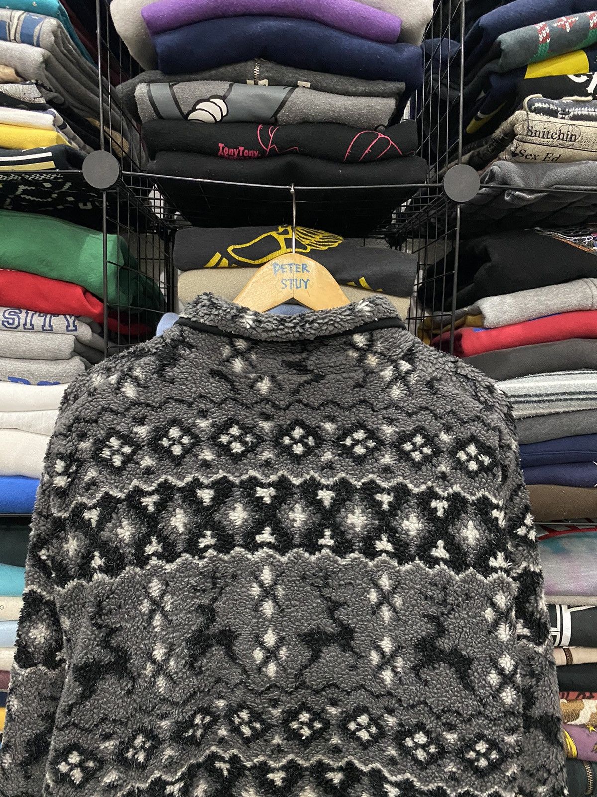 Japanese Brand × Robinson Les Bains Robinson printed fleece sweater Size US L / EU 52-54 / 3 - 5 Thumbnail